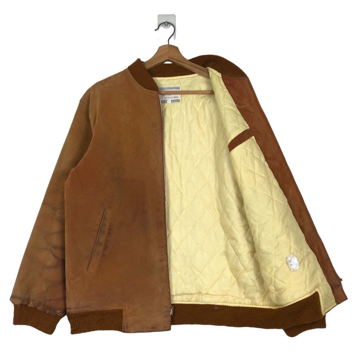Japanese Brand 🔥Vintage Hi Suede Zipper Bomber Jacket Inspire Issey Miyake Size US L / EU 52-54 / 3 - 11 Thumbnail