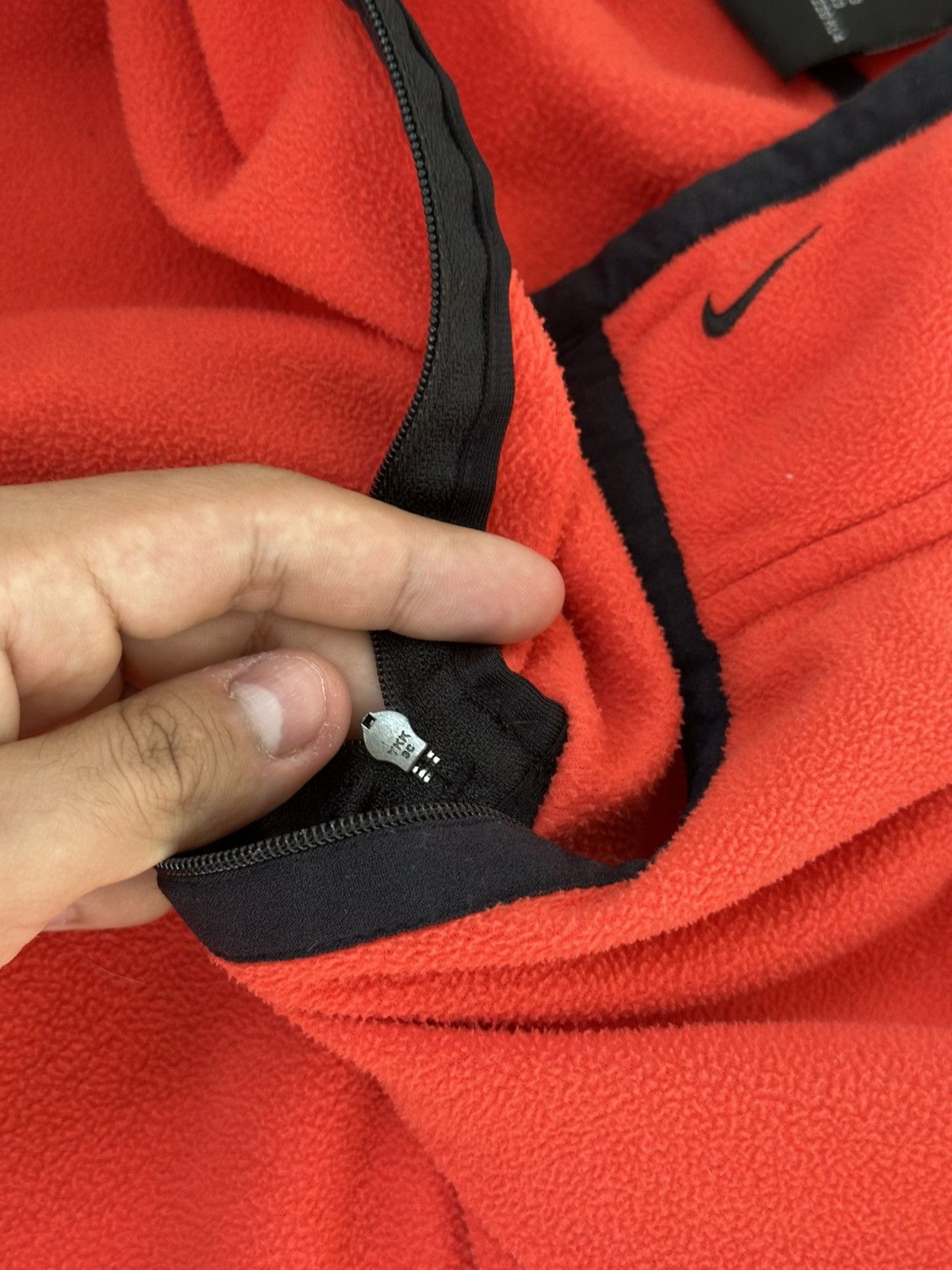 Nike Vintage Nike Half-Zip Jacket Black Swoosh Therma-Fit Size US XL / EU 56 / 4 - 11 Thumbnail