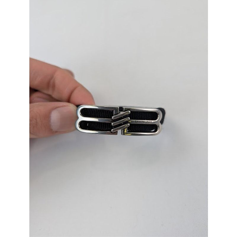 Balenciaga o1rshd1 Q:2 / Size: OS / BB Icon Hair Tie in Black Size ONE SIZE - 2 Thumbnail