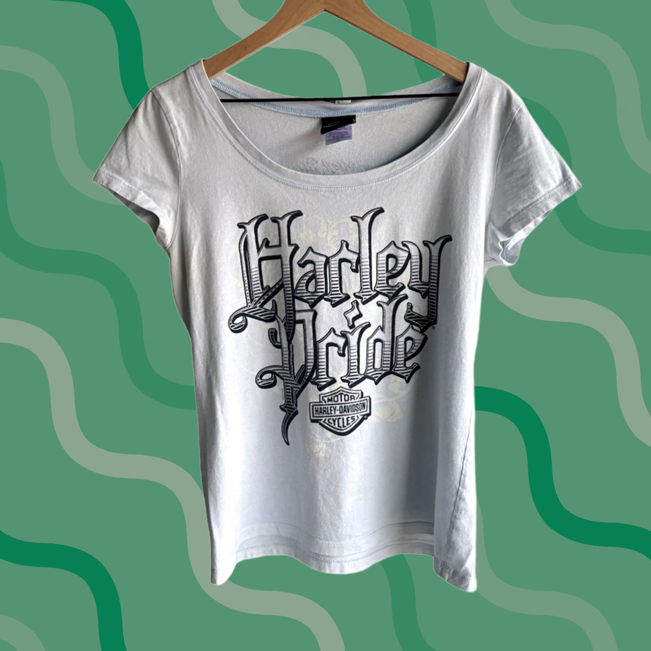 Harley Davidson VINTAGE Harley-Davidson Tank Top Shirt Blue XL Womens Grunge Y2K Size XL / US 12-14 / IT 48-50 - 1 Thumbnail