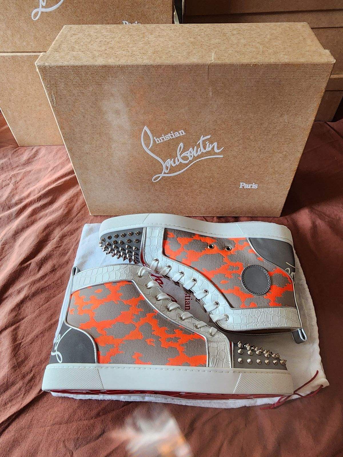 Christian Louboutin New Christian Louboutin Fun Lou Spikes Flat Men’s Size 12.5 Size US 12.5 / EU 45-46 - 7 Thumbnail
