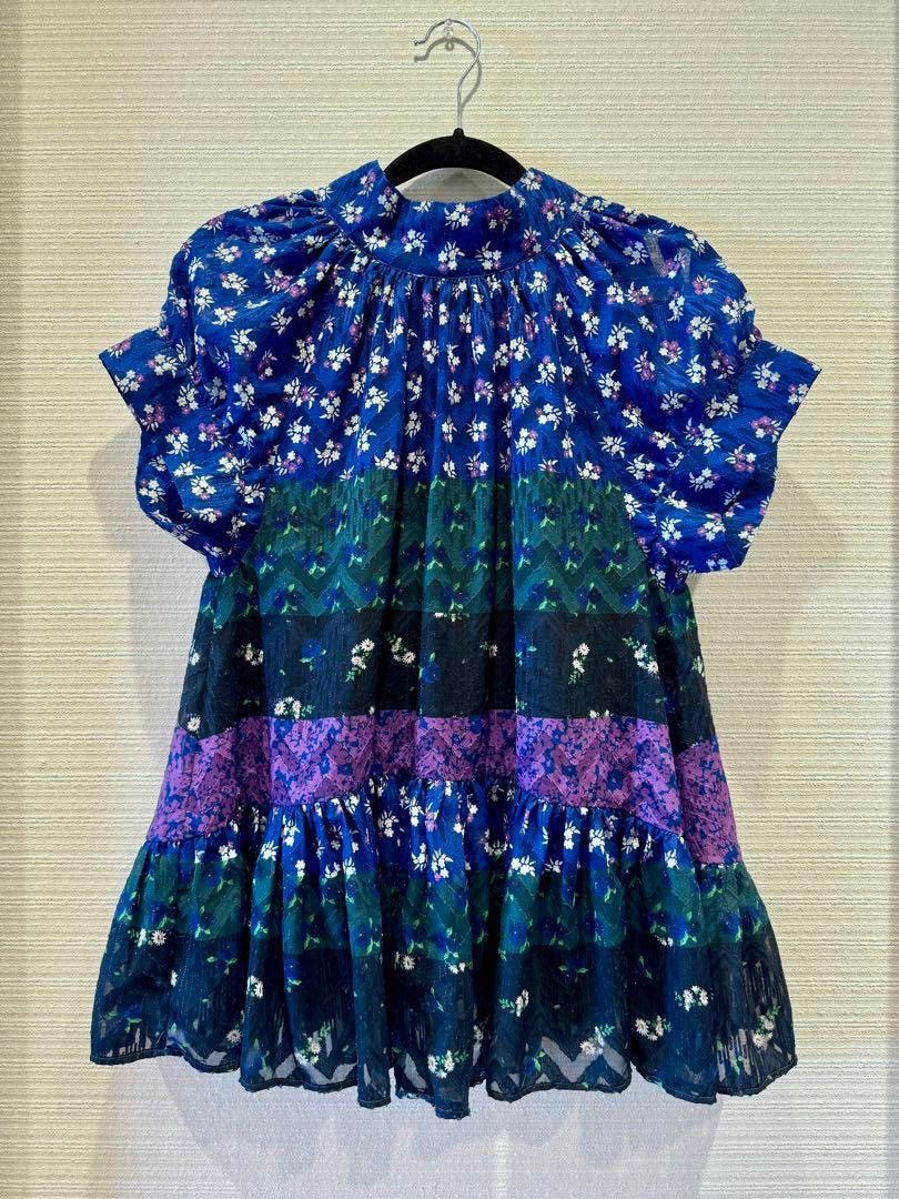 Opening Ceremony Opening Ceremony Navy Floral Blouse Size XS / US 0-2 / IT 36-38 - 5 Thumbnail