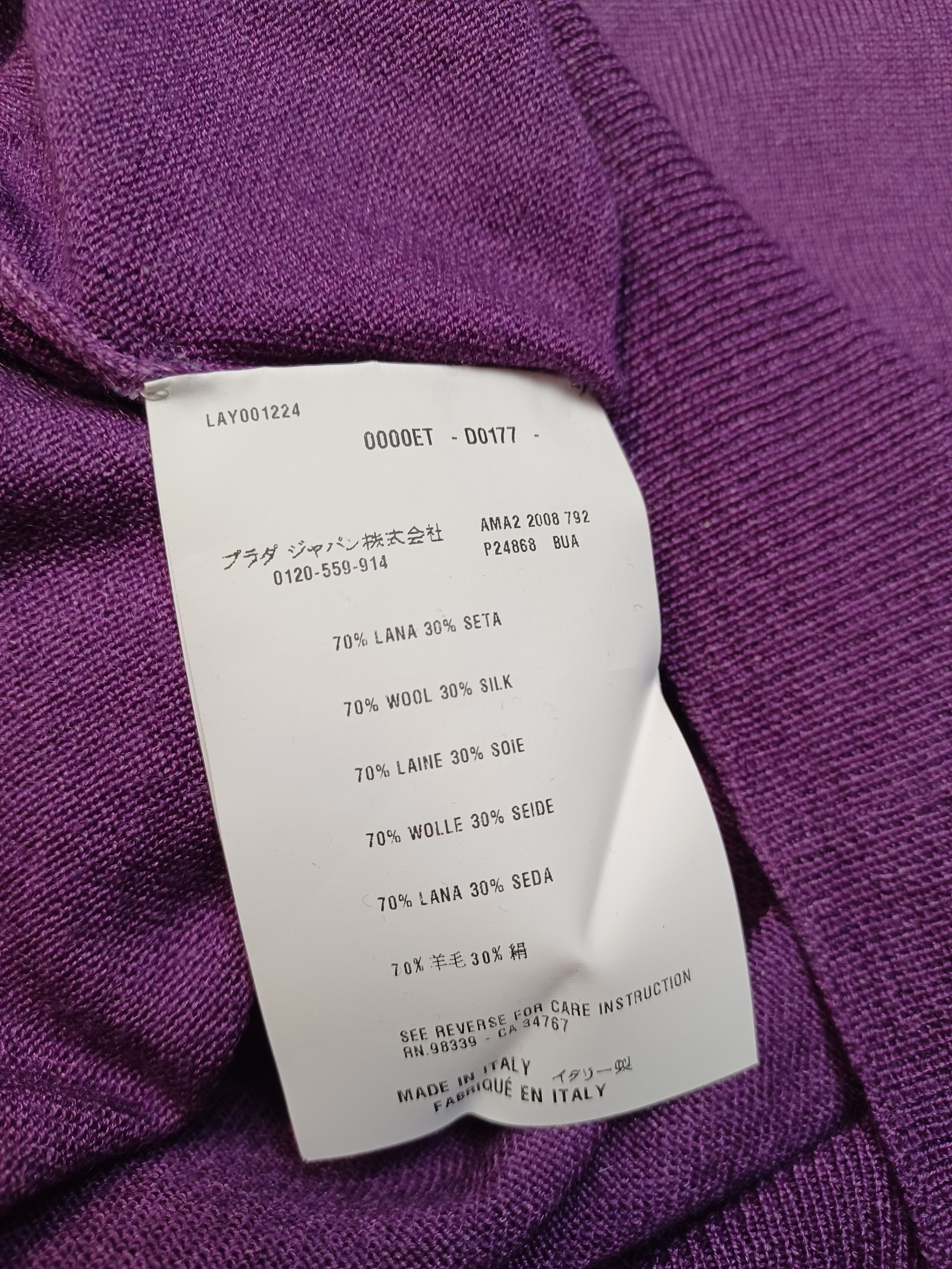 Prada Vintage Prada Wool Purple Jamper Size M / US 6-8 / IT 42-44 - 6 Thumbnail