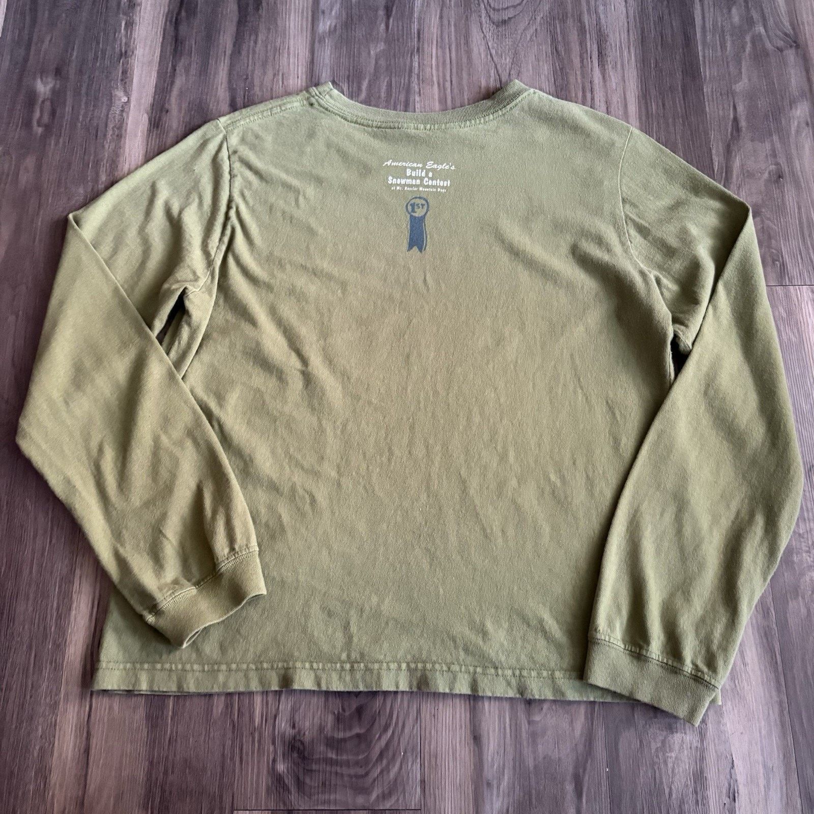 American Eagle Outfitters × Vintage Vintage American Eagle T-Shirt Men's Size S Green Snowman Size US S / EU 44-46 / 1 - 7 Thumbnail