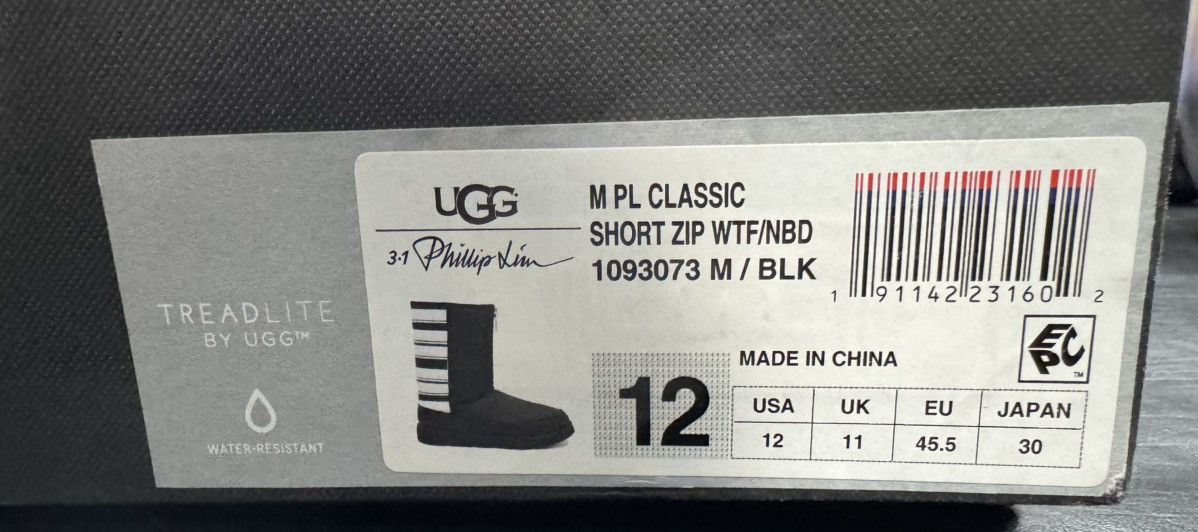 Ugg UGG x PHILLIP LIM WTF/NBD CLASSIC ZIP LEATHER Boot US SZ 12 Size US 12 / EU 45 - 1 Thumbnail
