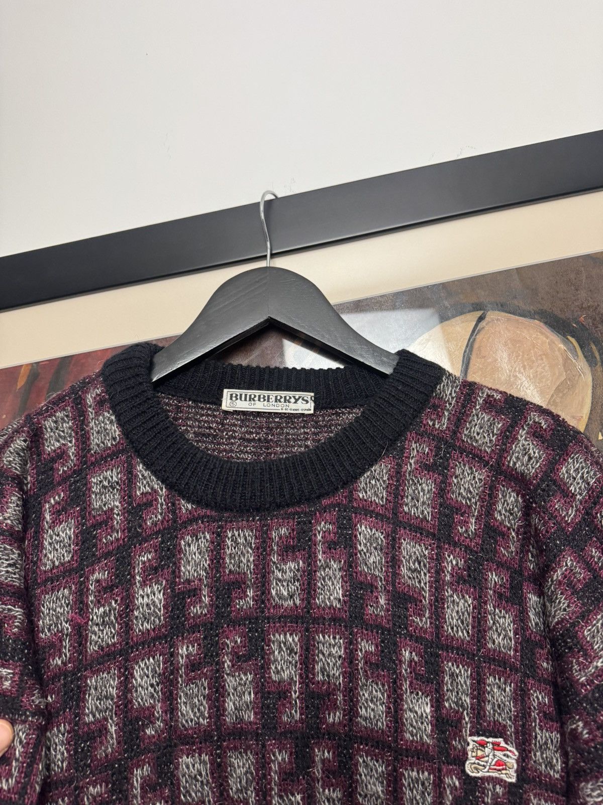 Burberry Vintage 90s Burberry Sweater Knit London Casual Rare Hype Size US L / EU 52-54 / 3 - 4 Thumbnail