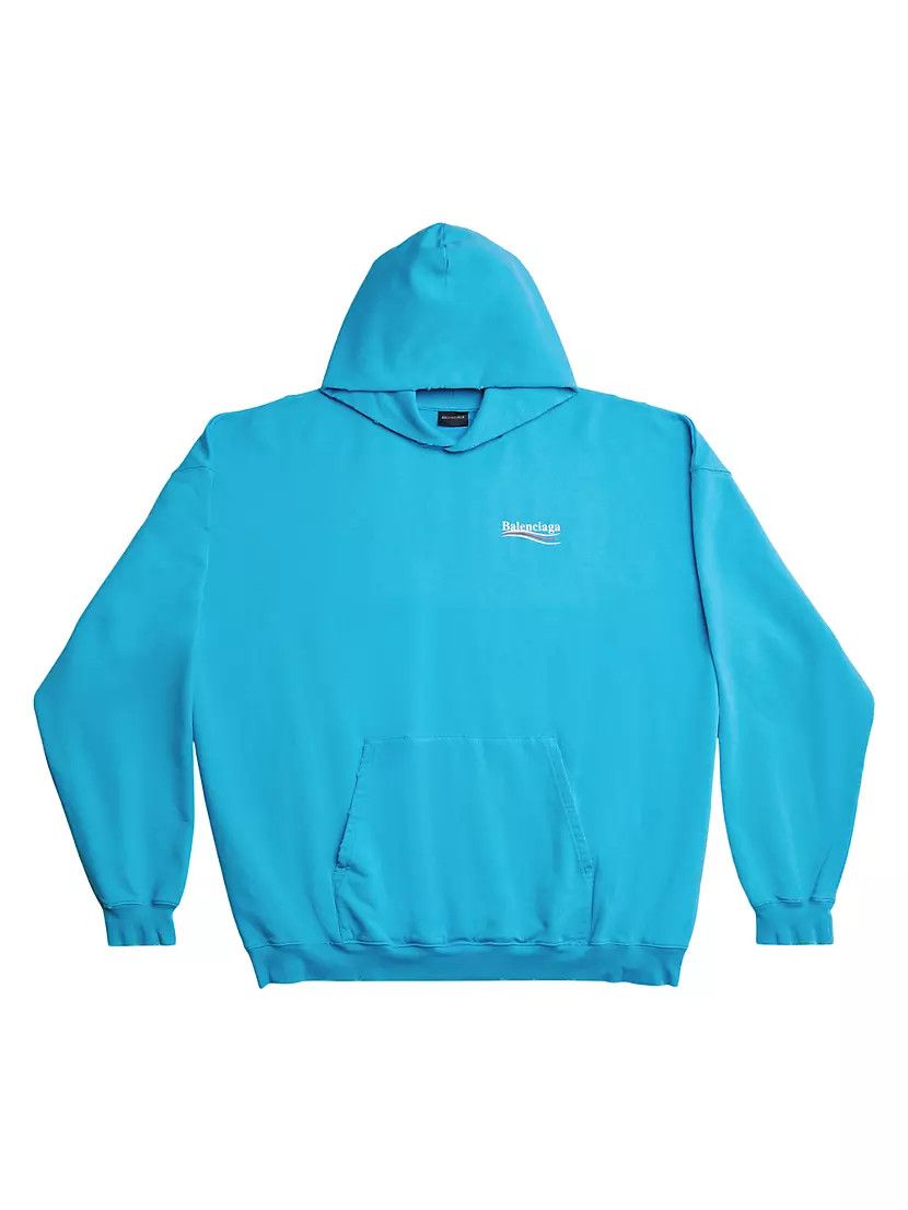 Balenciaga campaign hoodie blue sale