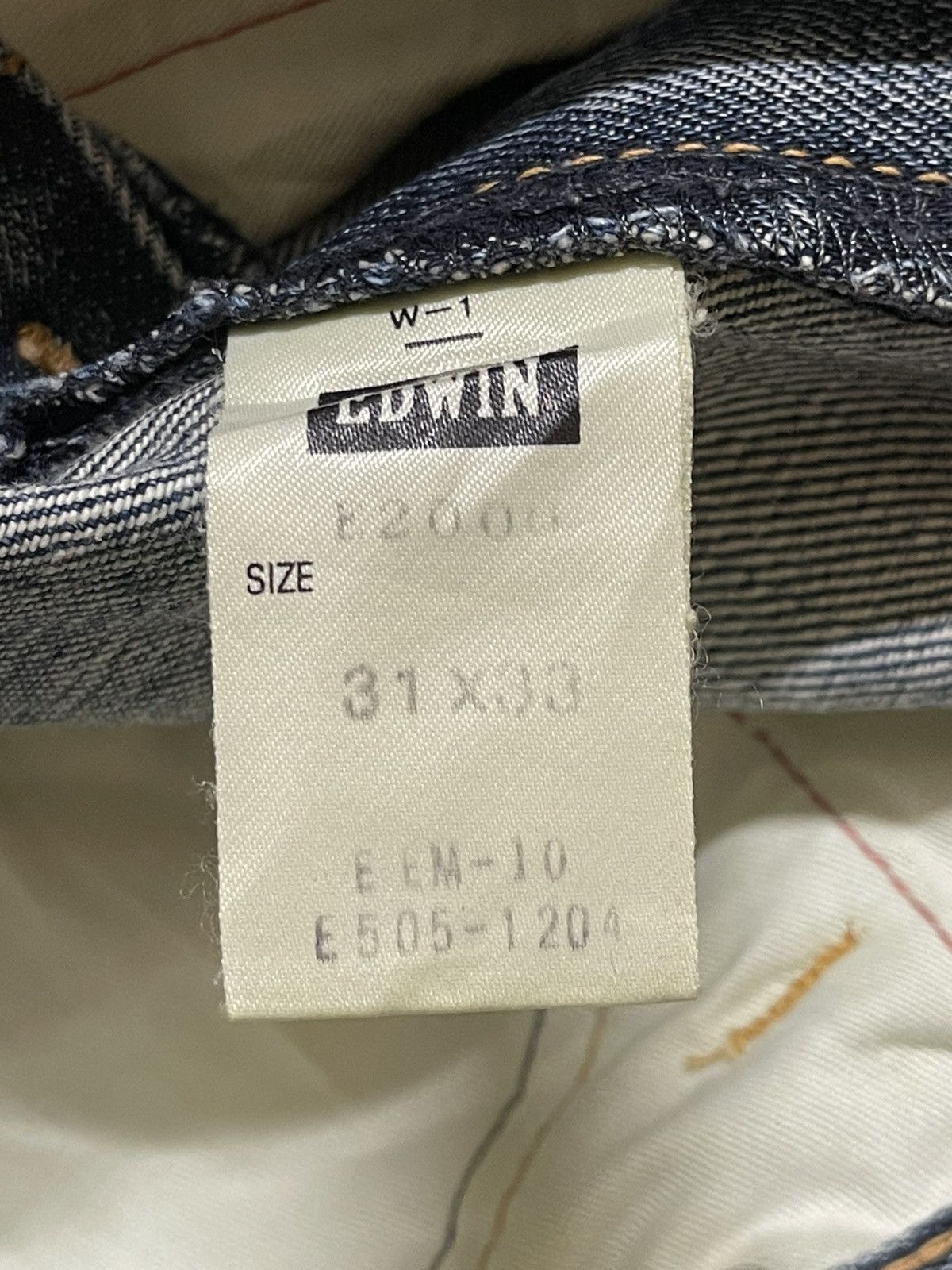 Edwin Vintage Edwin E-Function Blue Faded Wash Clawmark Loose Fits Size US 30 / EU 46 - 11 Thumbnail