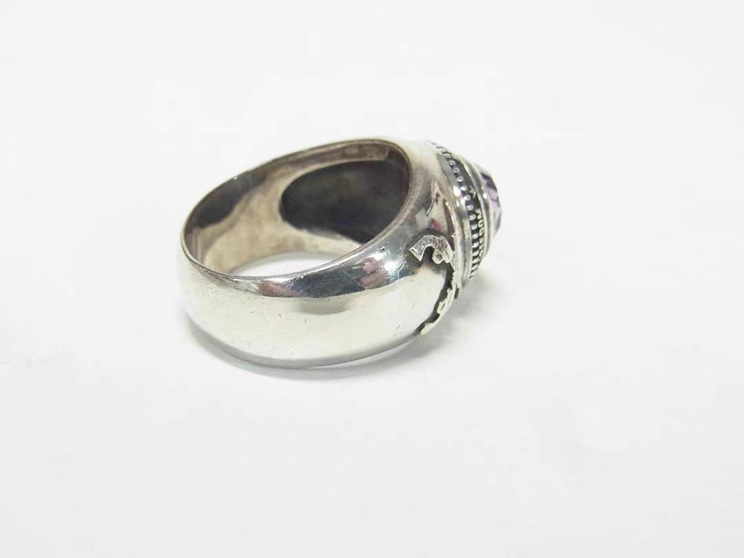 Roar roar Sterling Silver Double Gun Gemstone Ring K11 Size ONE SIZE - 5 Thumbnail