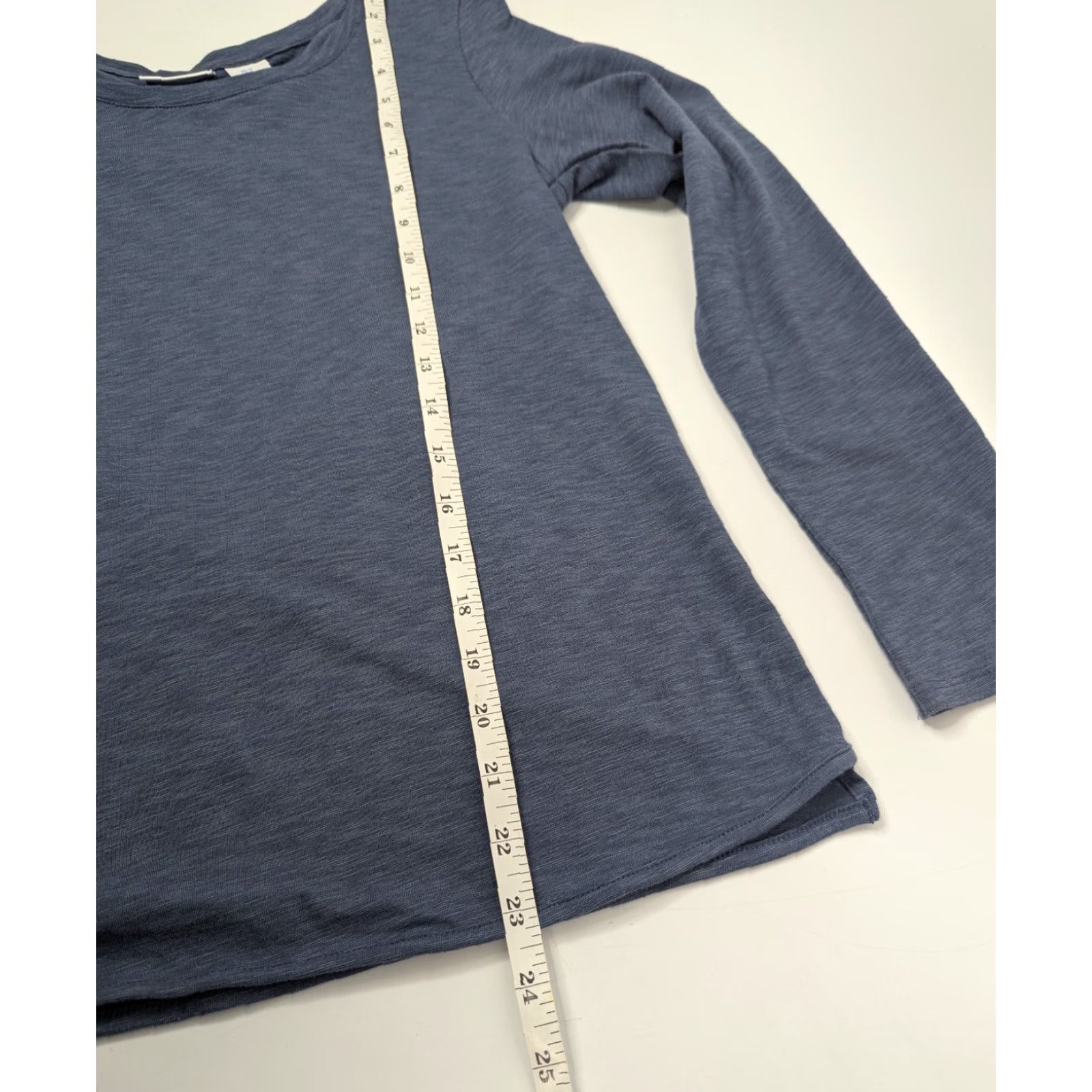Vintage Sigrid Olsen Shirt Tee Womens Medium Blue Long Sleeve Round Neck Size M / US 6-8 / IT 42-44 - 6 Thumbnail