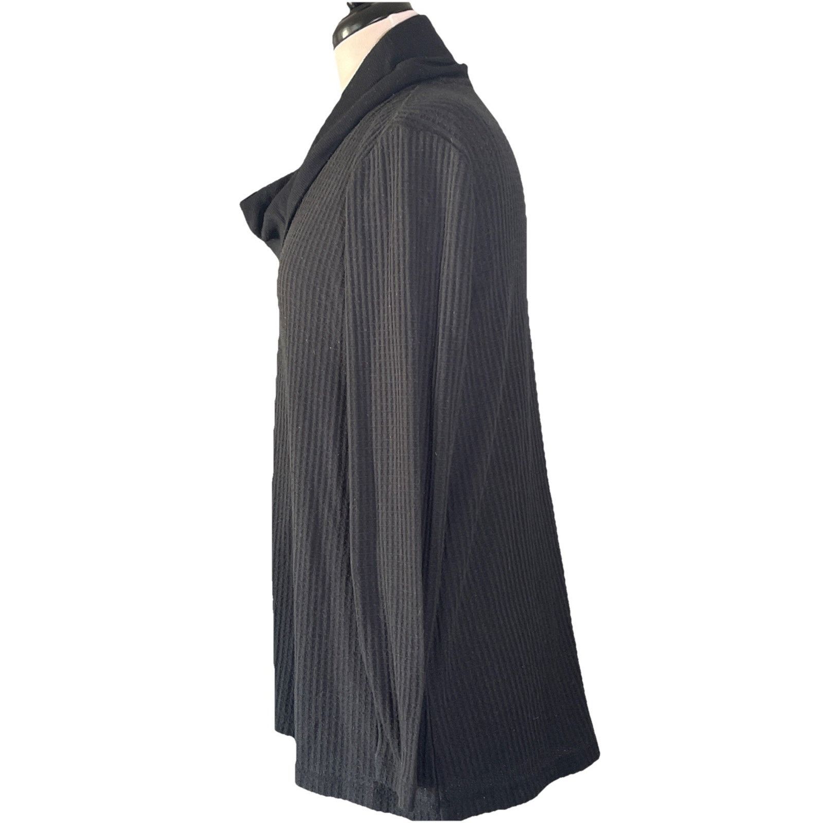 J. Jill J Jill Pullover Women's Medium Black Cowl Neck L/S Top Size S / US 4 / IT 40 - 3 Thumbnail