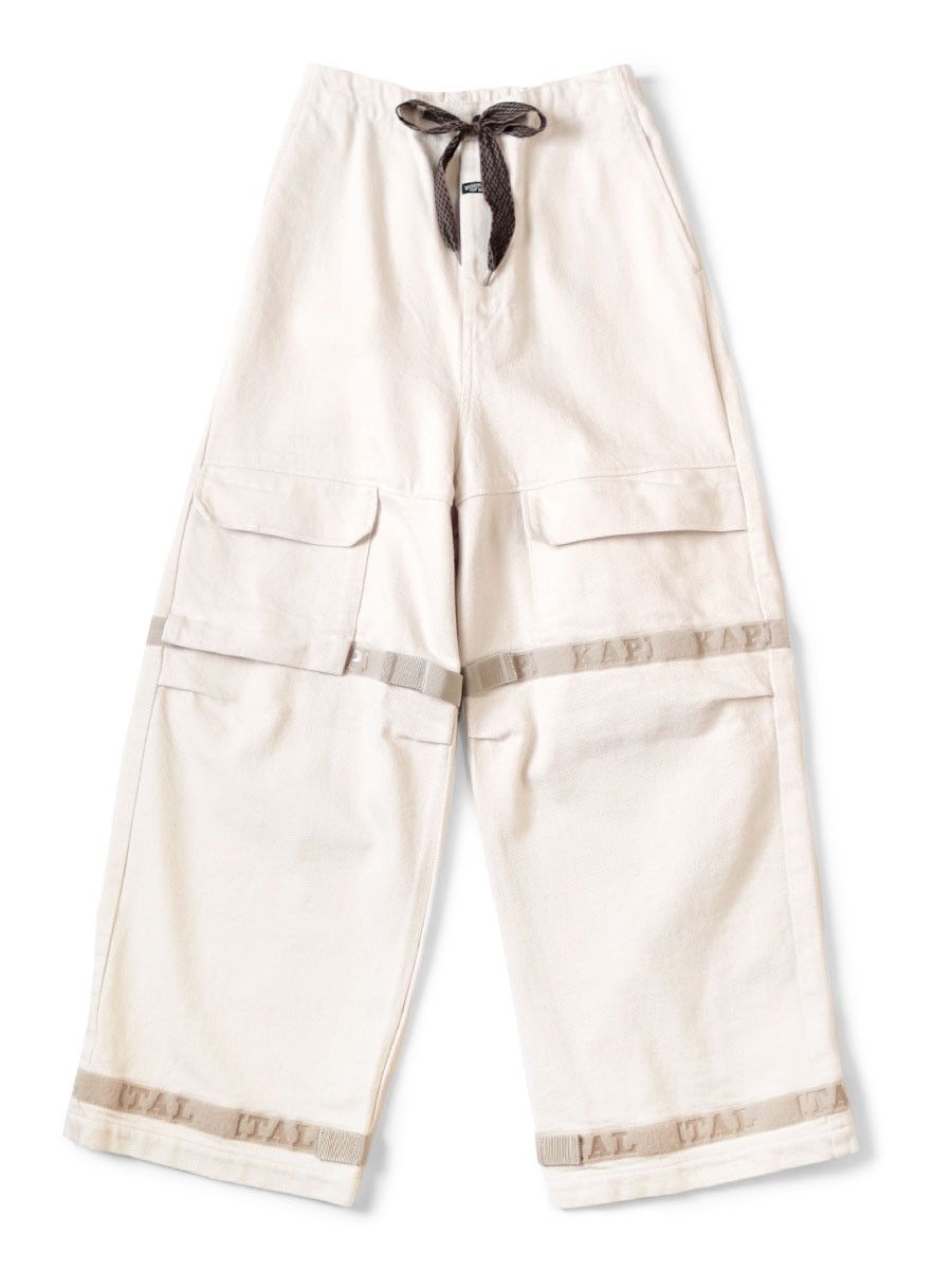 image of Kapital Strong Twist Heavy Drill Nouvelle Shuttle Pants in Offwhite, Men's (Size 36)
