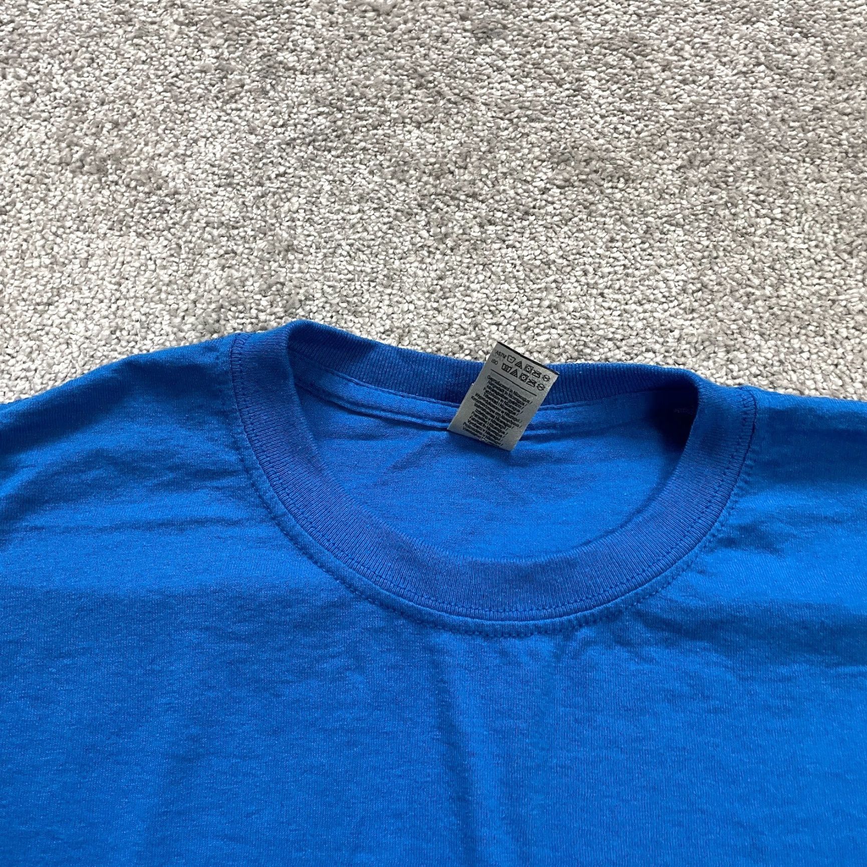 Gildan Gildan Heavy Cotton T-Shirt Mens 2XL Royal Blue Crew Neck Short Sleeve Tee Size US XXL / EU 58 / 5 - 3 Thumbnail