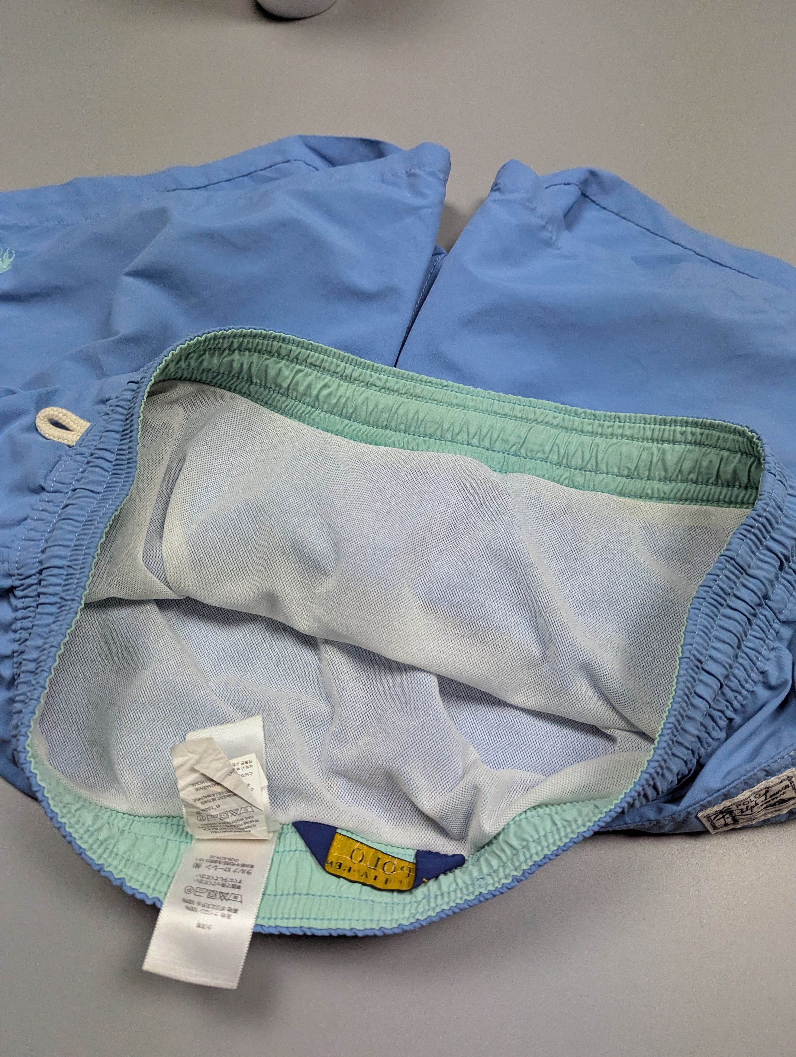 Polo Ralph Lauren × Vintage Polo Ralph Lauren Blue Swim Shorts Trunk Swimming Briefs Size US 36 / EU 52 - 8 Thumbnail