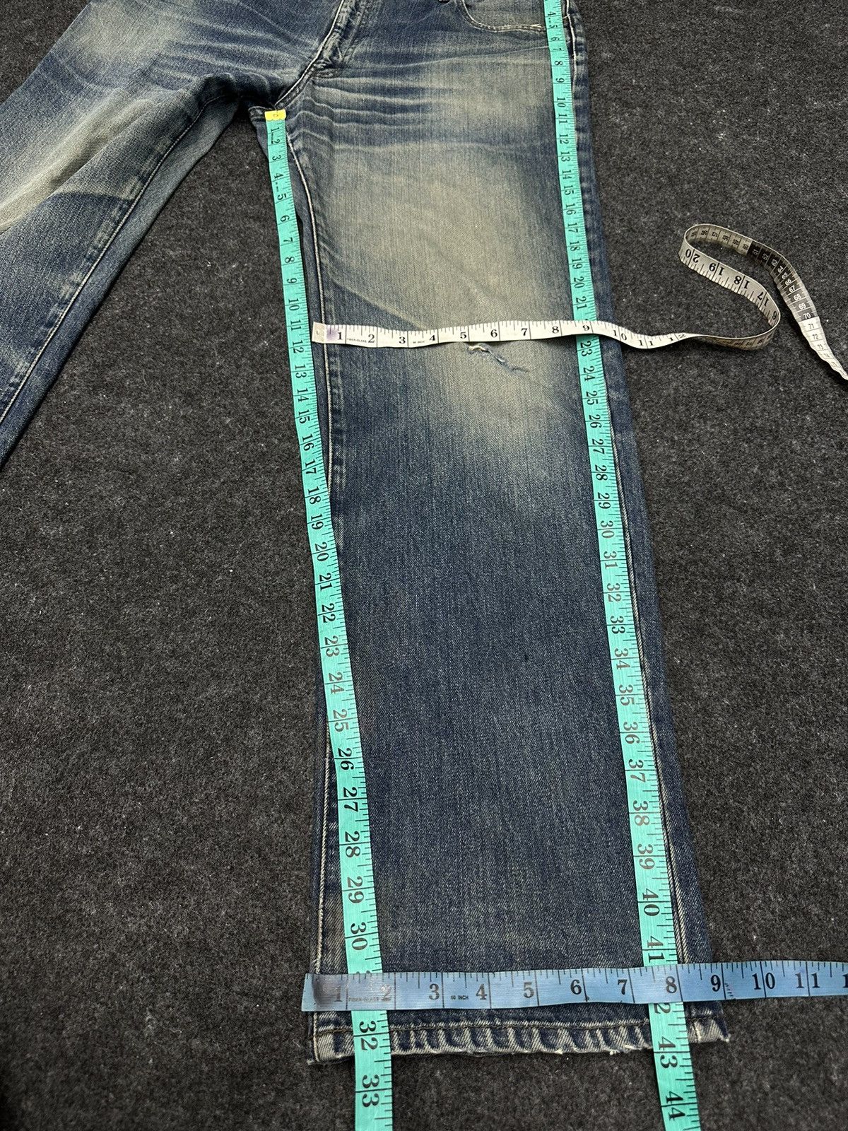 Vintage 90s Bobson Chesskin Faded Washed Denim Size 36 F40 Size US 36 / EU 52 - 14 Thumbnail