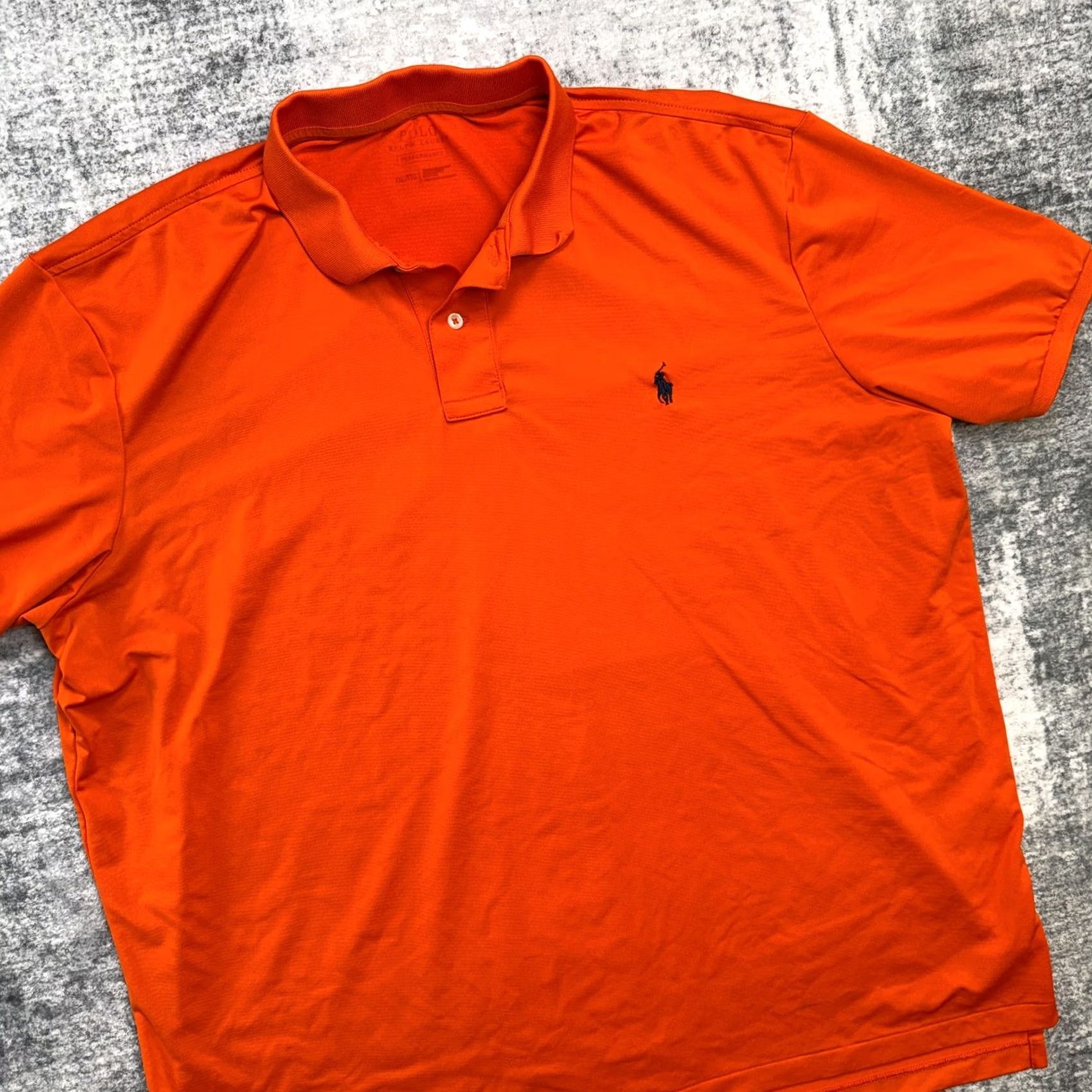 Polo Ralph Lauren Polo Ralph Lauren Shirt Mens 2XL Orange Performance Golf Stretch Travel Pony Polo Shirt Size US XXL / EU 58 / 5 - 2 Thumbnail