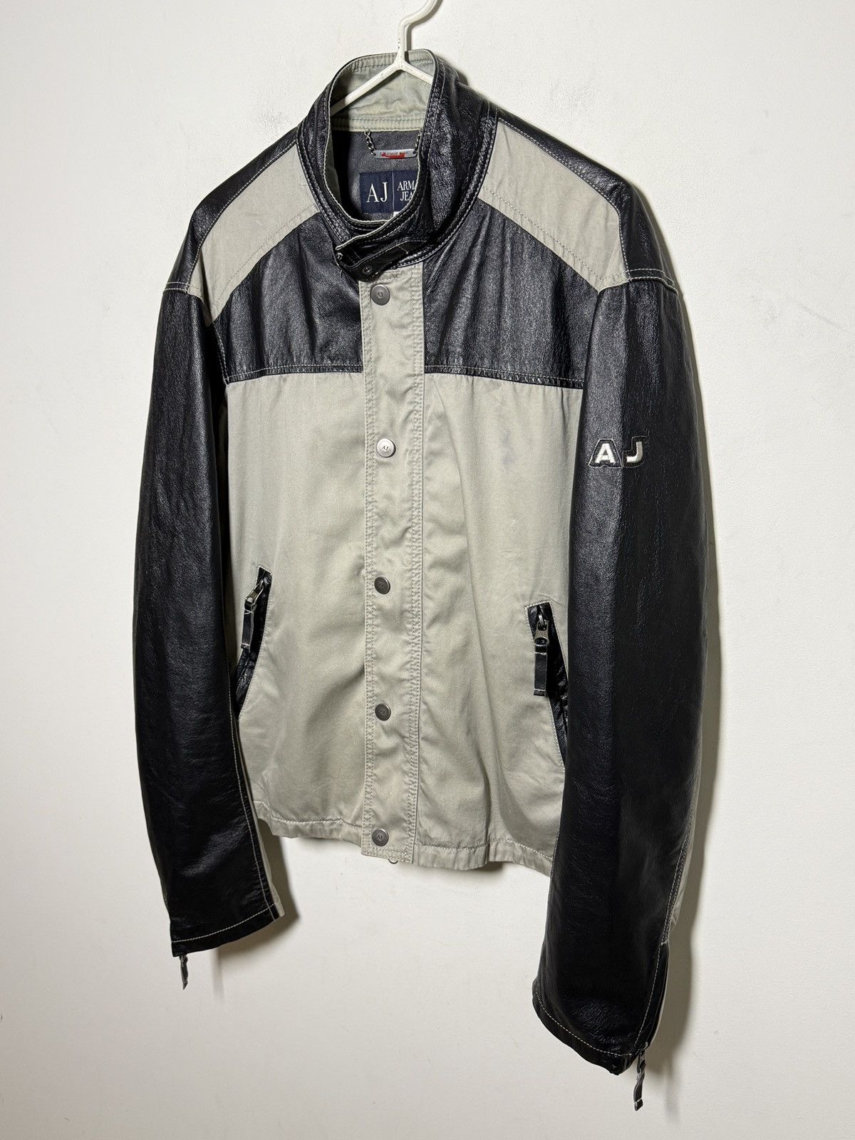 Giorgio Armani Armani y2k Moto Jacket Size US XL / EU 56 / 4 - 3 Thumbnail