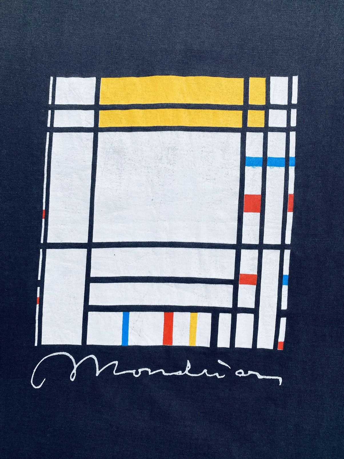 Vintage Vintage 90s Piet Mondrian Art Rare Tees Size US L / EU 52-54 / 3 - 3 Thumbnail