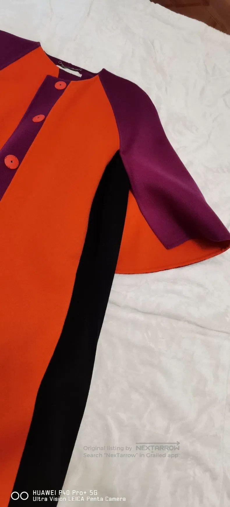 Fendi Fendi Red, purple, and black striped woolen coat Size XS / US 0-2 / IT 36-38 - 3 Thumbnail