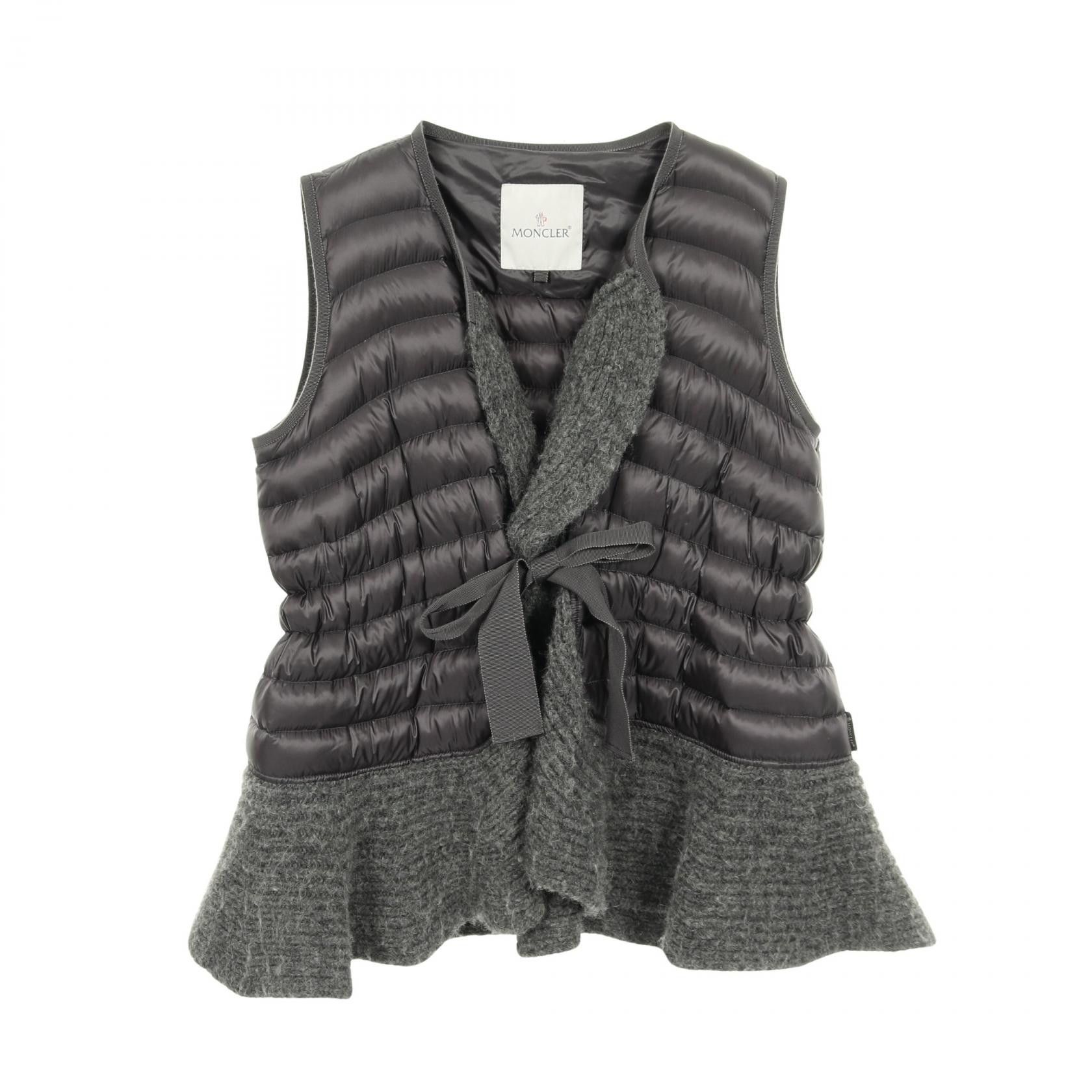 Moncler Moncler Moncler MAR Nylon Down Vest Textile Outerwear DUTY FREE for USA Size ONE SIZE - 1 Thumbnail