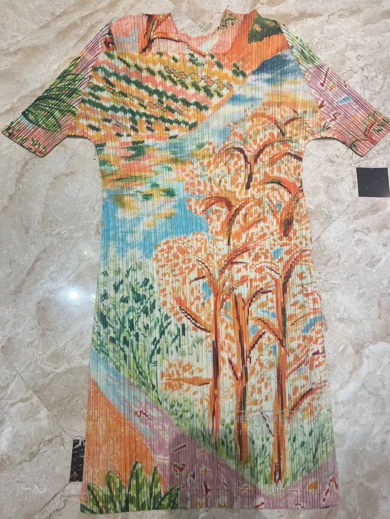 Issey Miyake Issey Miyake Yellow Short Sleeve T-shirt Size L / US 10 / IT 46 - 3 Thumbnail