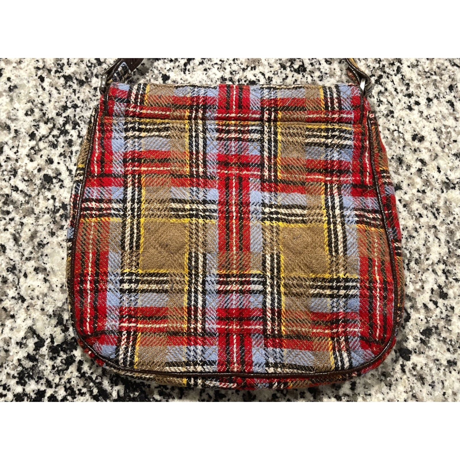 Vera Bradley Vera Bradley Women’s Medium Wool Plaid Crossbody Shoulder Bag Casual MultiColor Size ONE SIZE - 3 Thumbnail