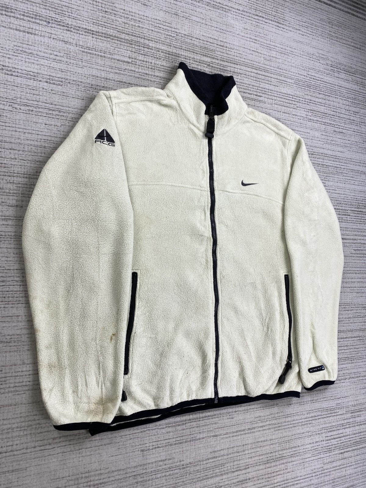 Nike Vintage Nike ACG Polartec Zipper Fleece Jacket Size US XL / EU 56 / 4 - 3 Thumbnail