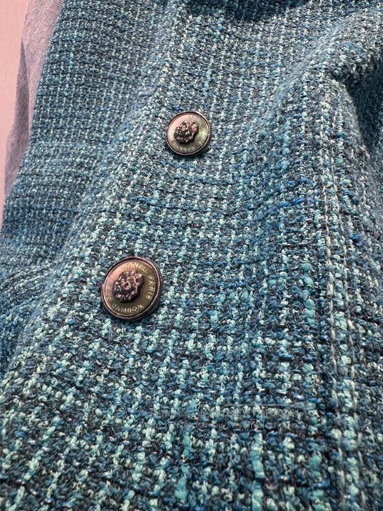 Chanel Chanel 22 Spring and Summer Blue Denim jacket Size S / US 4 / IT 40 - 3 Thumbnail