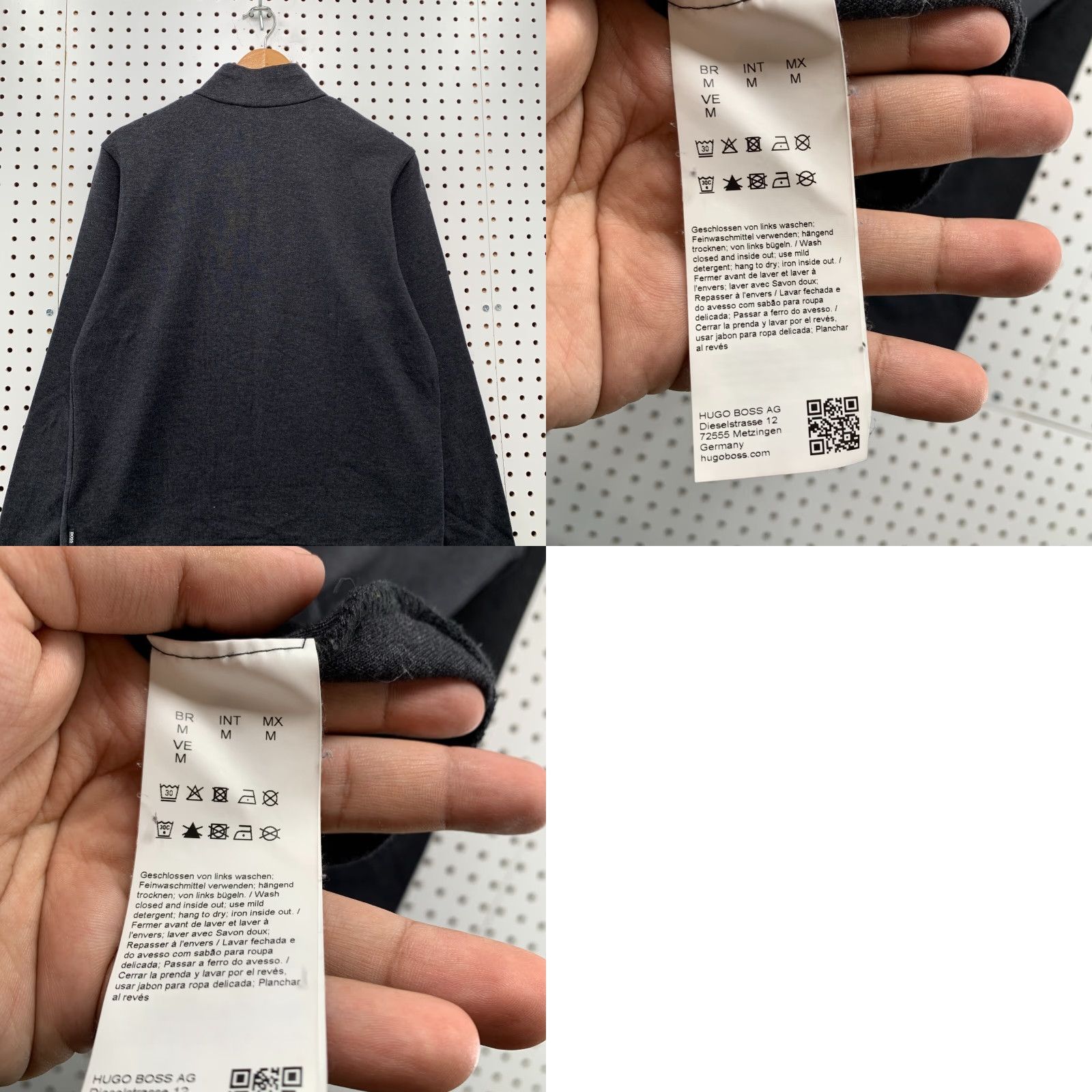 Hugo Boss Hugo Boss Wool 1/4 Zip Sweater Mens Medium Gray Long Sleeve Pullover 22x25.5 Size US M / EU 48-50 / 2 - 9 Thumbnail