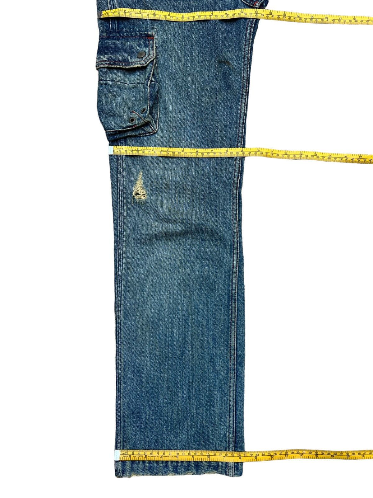 Japanese Brand Cube Sugar Multipocket Parachute Baggy Denim Jeans 33x31 Size US 33 - 12 Thumbnail
