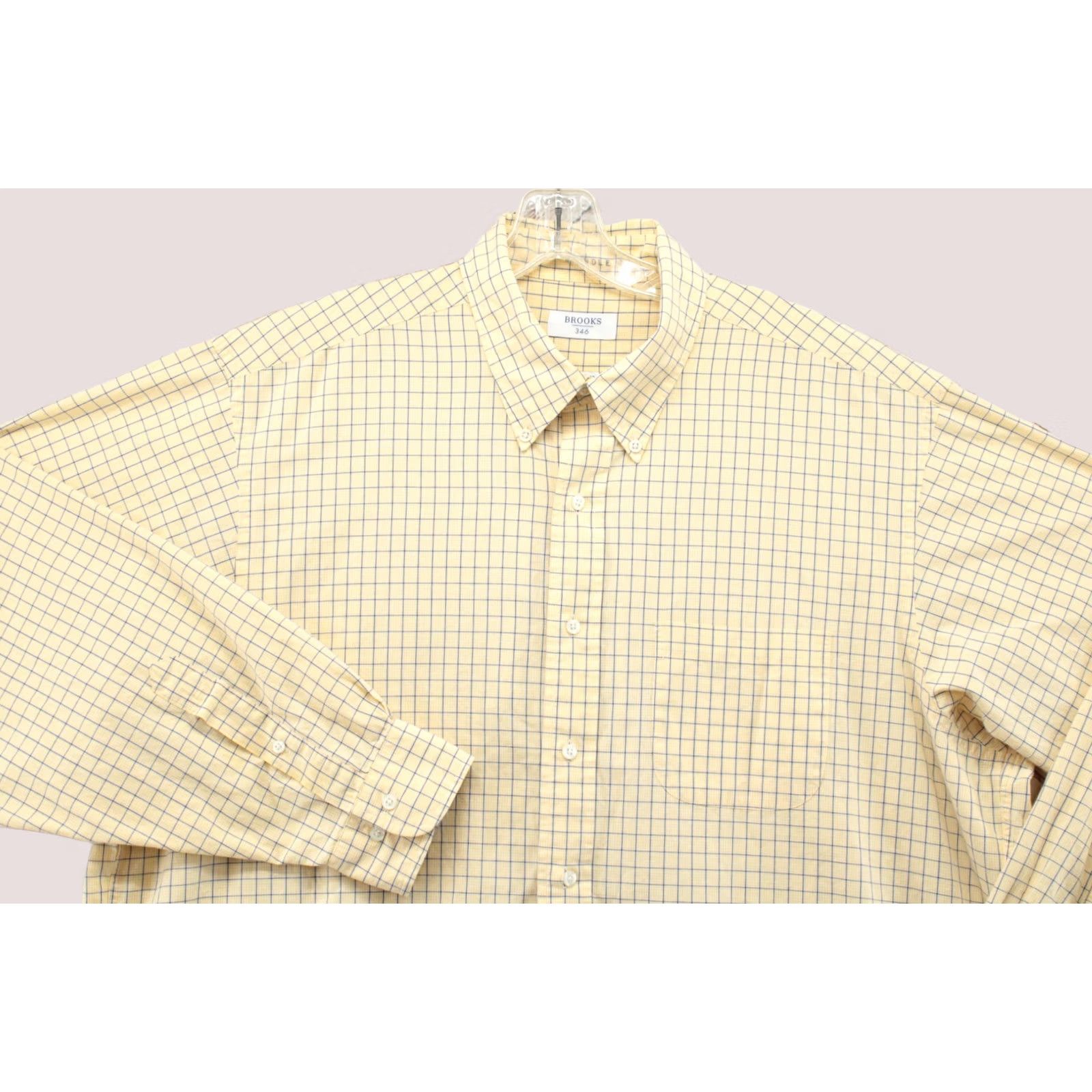 Brooks Brothers Brooks Brothers 346 Shirt Mens 17.5 Yellow Black Check Button-Down Long Sleeve Shirts Mens Yellow Black Check 346 17.5 Button-Down Vintage N/A Size US XXL / EU 58 / 5 - 1 Thumbnail