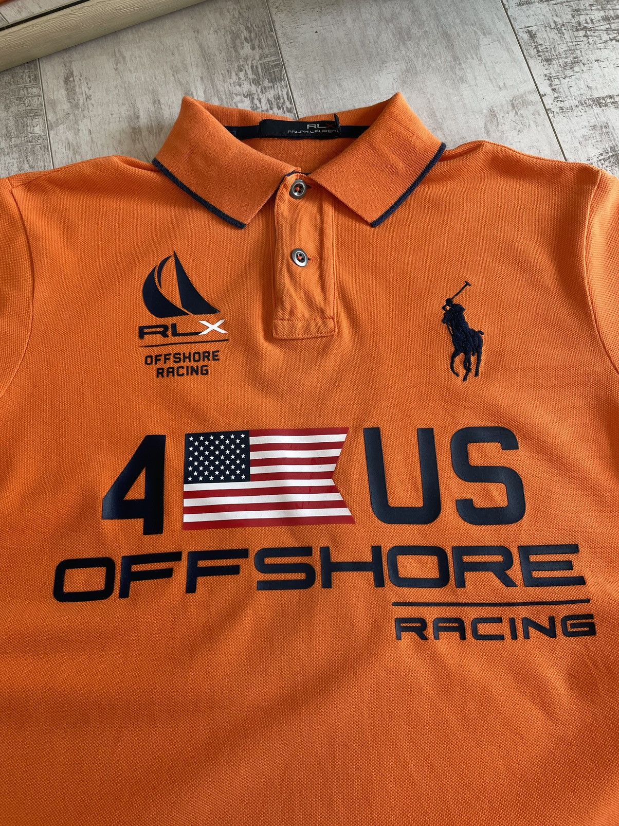 Polo Ralph Lauren × Vintage Vintage Polo Ralph Lauren RLX Polo Tee Y2K 🇺🇸USA RARE Size US M / EU 48-50 / 2 - 7 Thumbnail