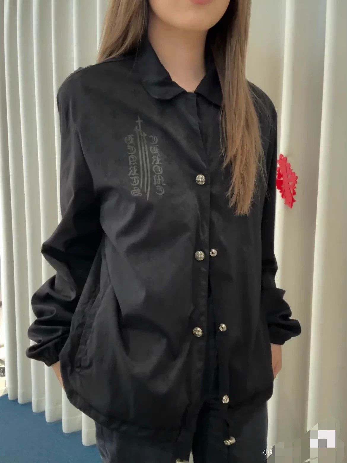 Chrome Hearts Chrome Hearts Black Embossed Coach Jacket S Size US S / EU 44-46 / 1 - 8 Thumbnail