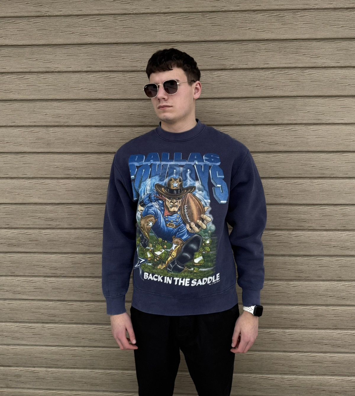 Salem Sportswear 1993 Dallas Cowboys Salem Sportswear Sweatshirt NFL Men L Size US L / EU 52-54 / 3 - 2 Thumbnail