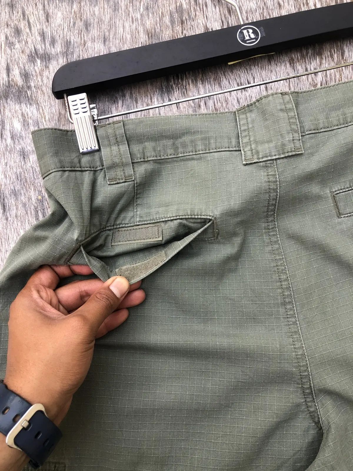 L.L. Bean × Vintage Very rare Green Cargo Pants Baggy Pattern W33 x L40 Size US 33 - 13 Thumbnail