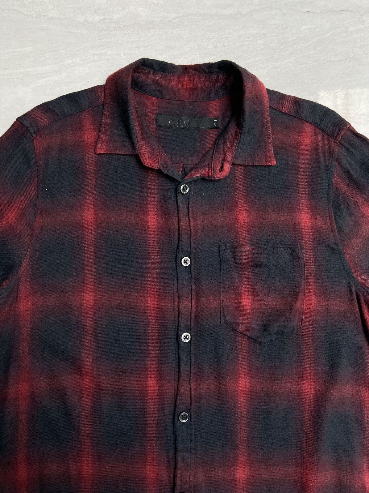 GOSTAR DE FUGA × If Six Was Nine × Japanese Brand FUGA Plaid Flanel Shirt Size US S / EU 44-46 / 1 - 9 Thumbnail