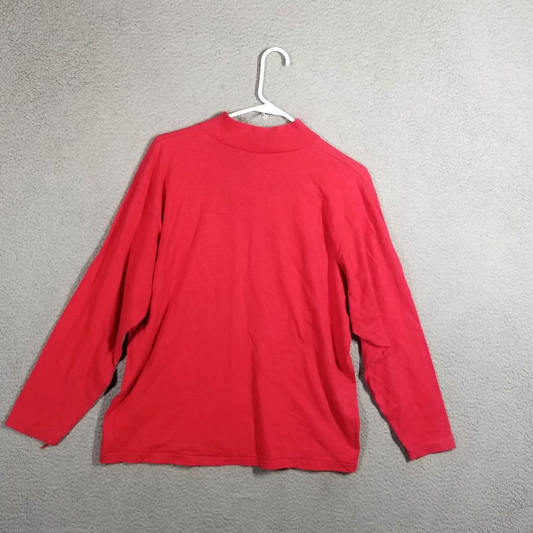 Guess VINTAGE Guess Shirt Unisex Adults One Size Red Mock Neck Long Sleeve Ski Jumping Italy USA 80s Gu ess Georges Marciano T-Shirt Graphic Print Vintage Size US M / EU 48-50 / 2 - 2 Thumbnail