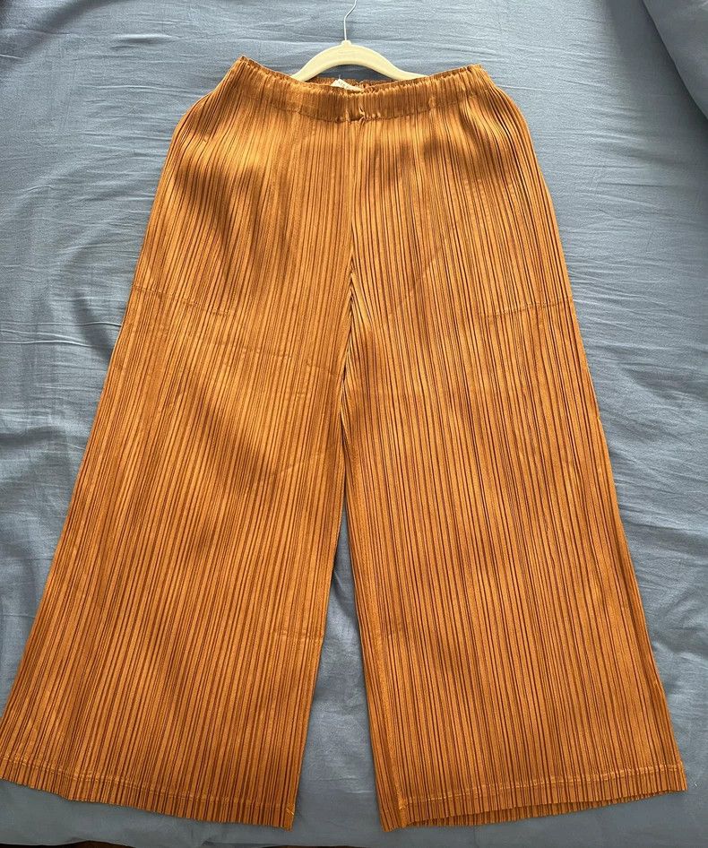 Issey Miyake Issey Miyake size:3 Orange pleated pants Size 42" / US 20 - 3 Thumbnail