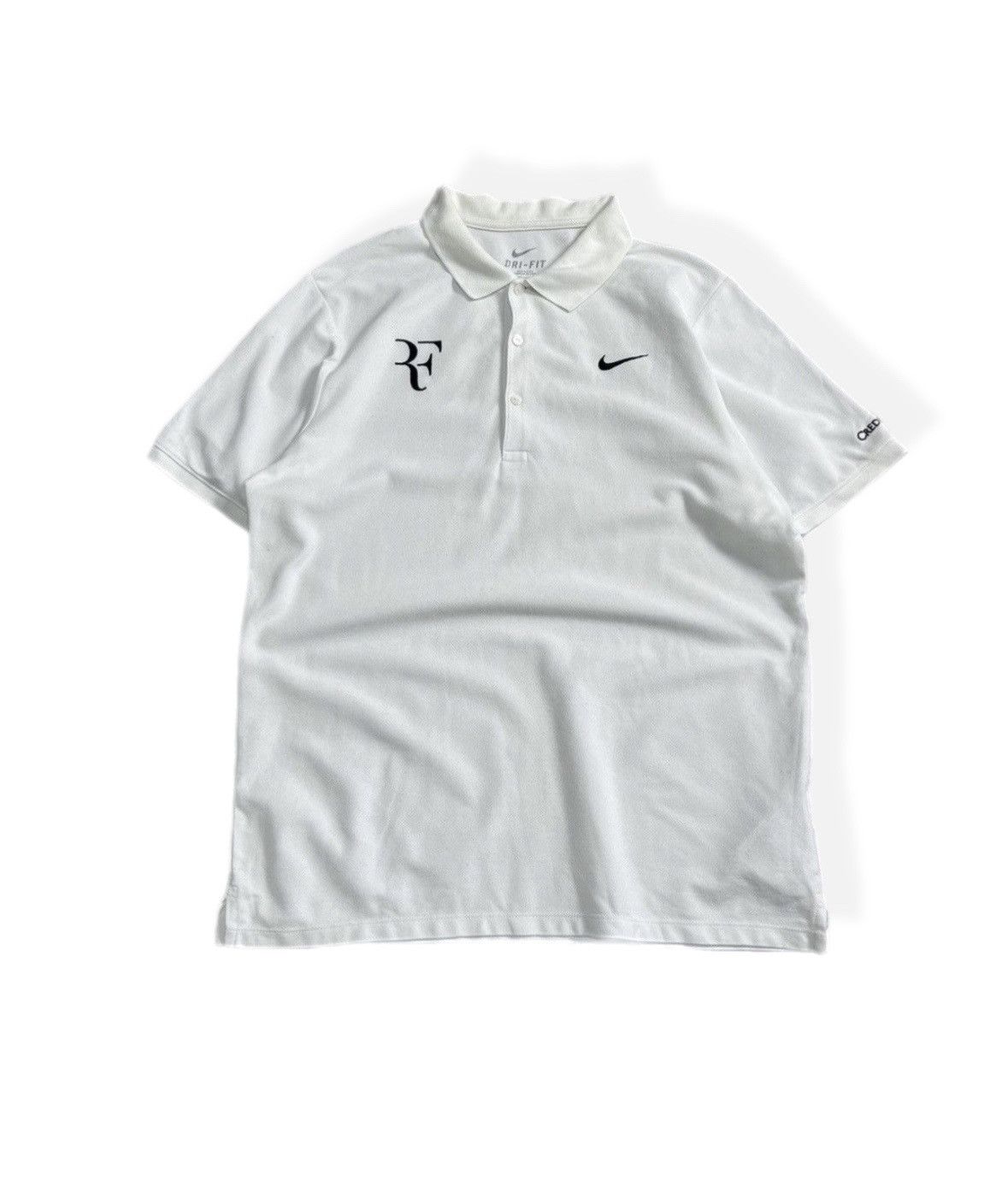 Nike Roger Federer Embroidered Polo T Shirt White Men 2011