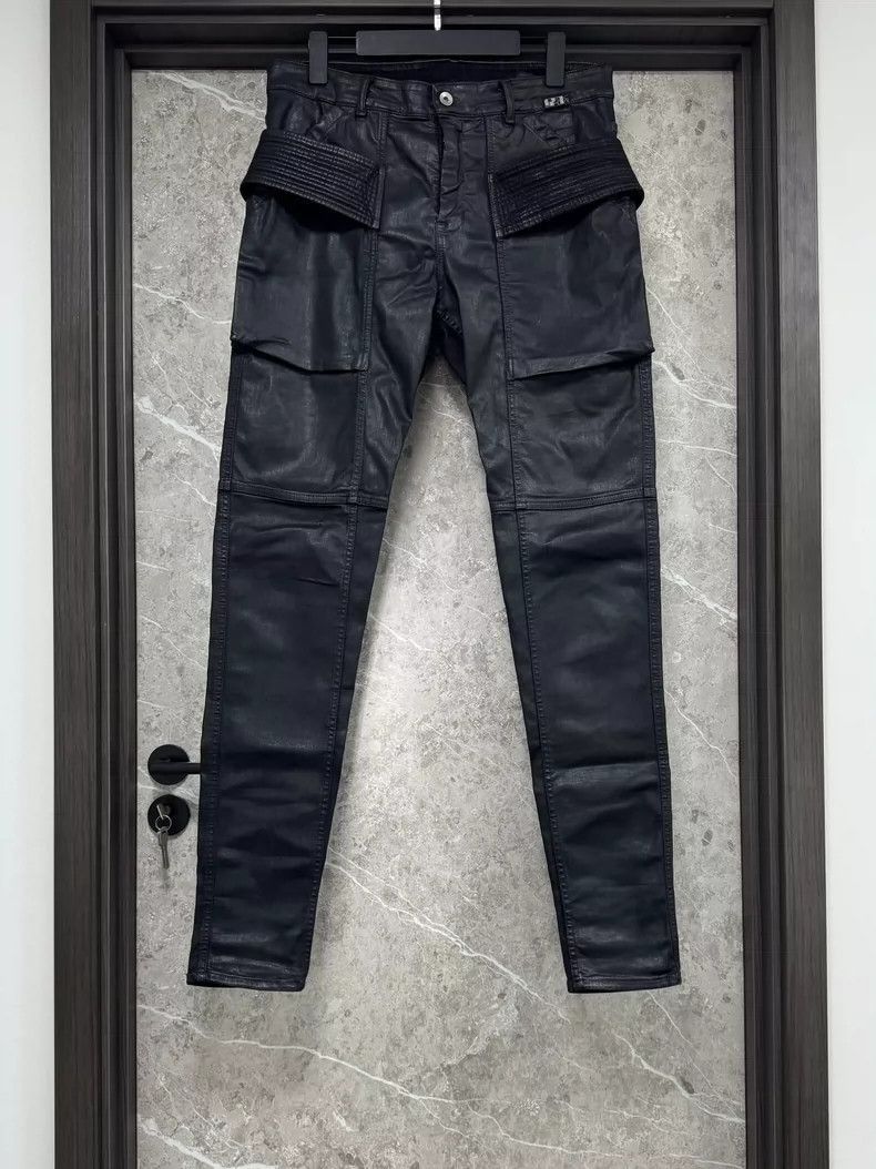 Rick Owens Rick Owens Dual Ring Waxed Pants-2506 Size US 30 / EU 46 - 1 Thumbnail