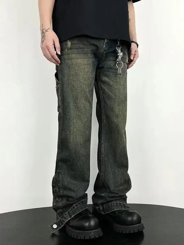 Designer × Japanese Brand × Vintage faded cargo workwear carpenter pants Size US 32 / EU 48 - 2 Thumbnail