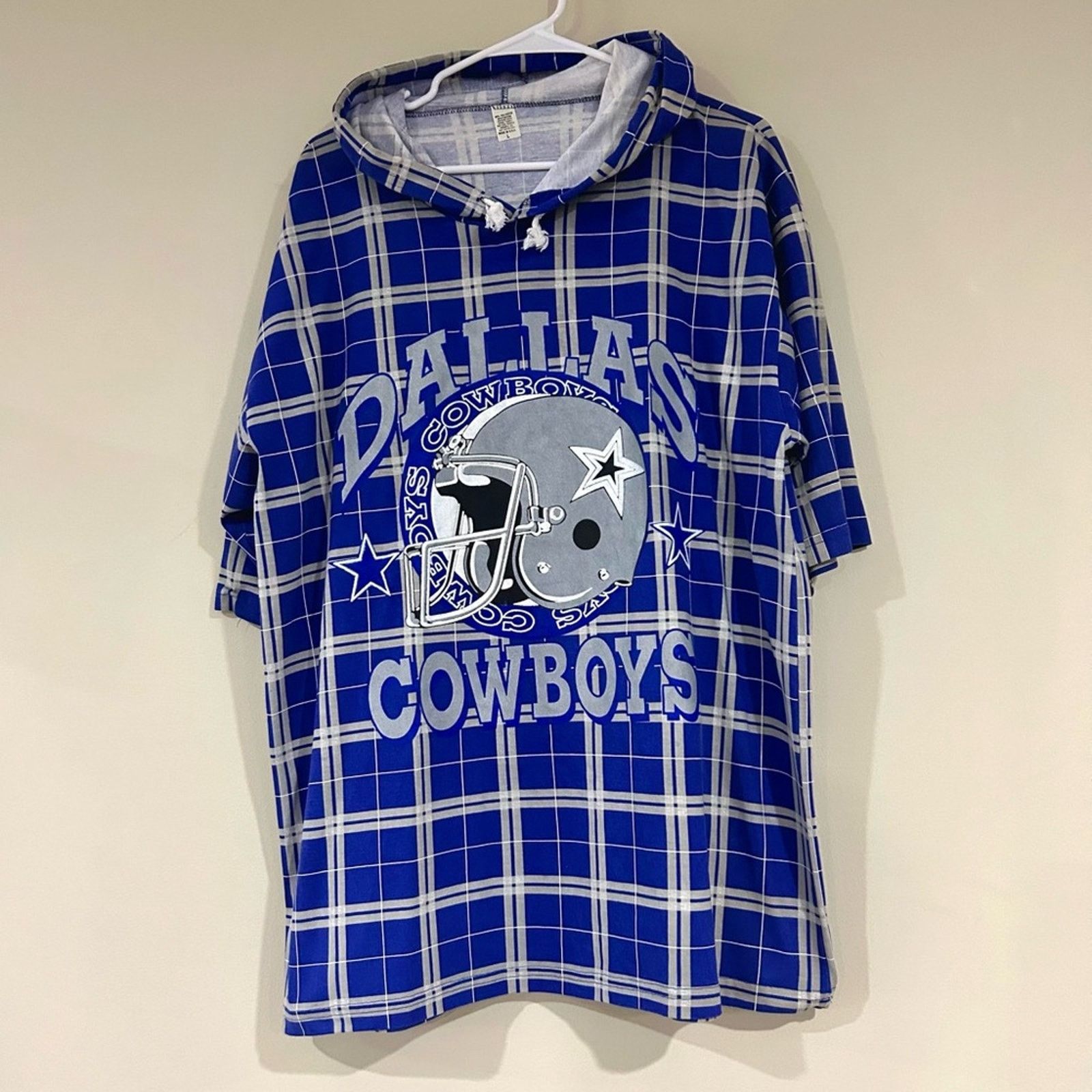 Other Vintage Dallas Cowboys Plaid Hooded Shirt Size US L / EU 52-54 / 3 - 1 Thumbnail