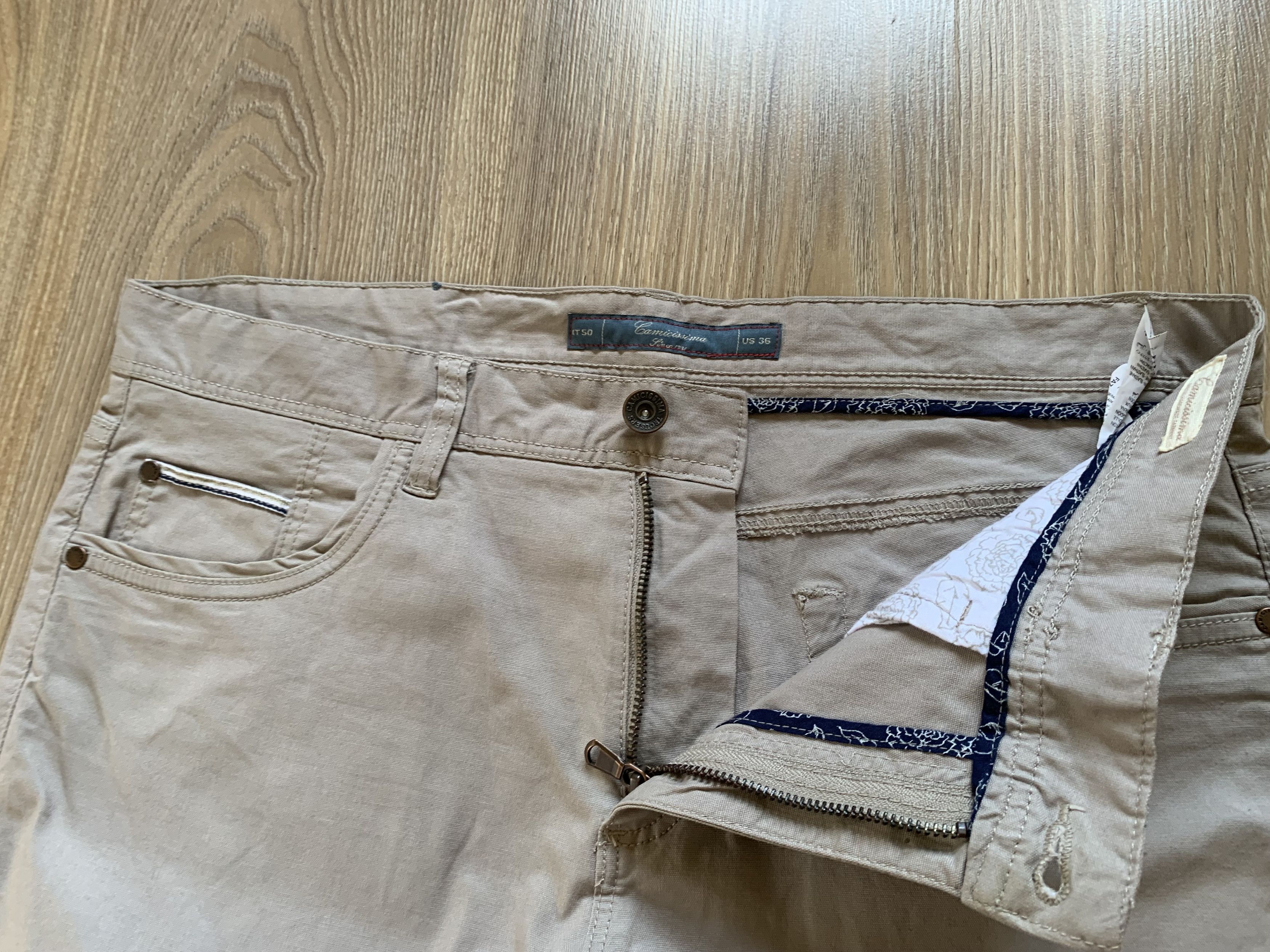 Vintage Camicissima Mens Chino Pants Trousers Size US 36 / EU 52 - 5 Thumbnail