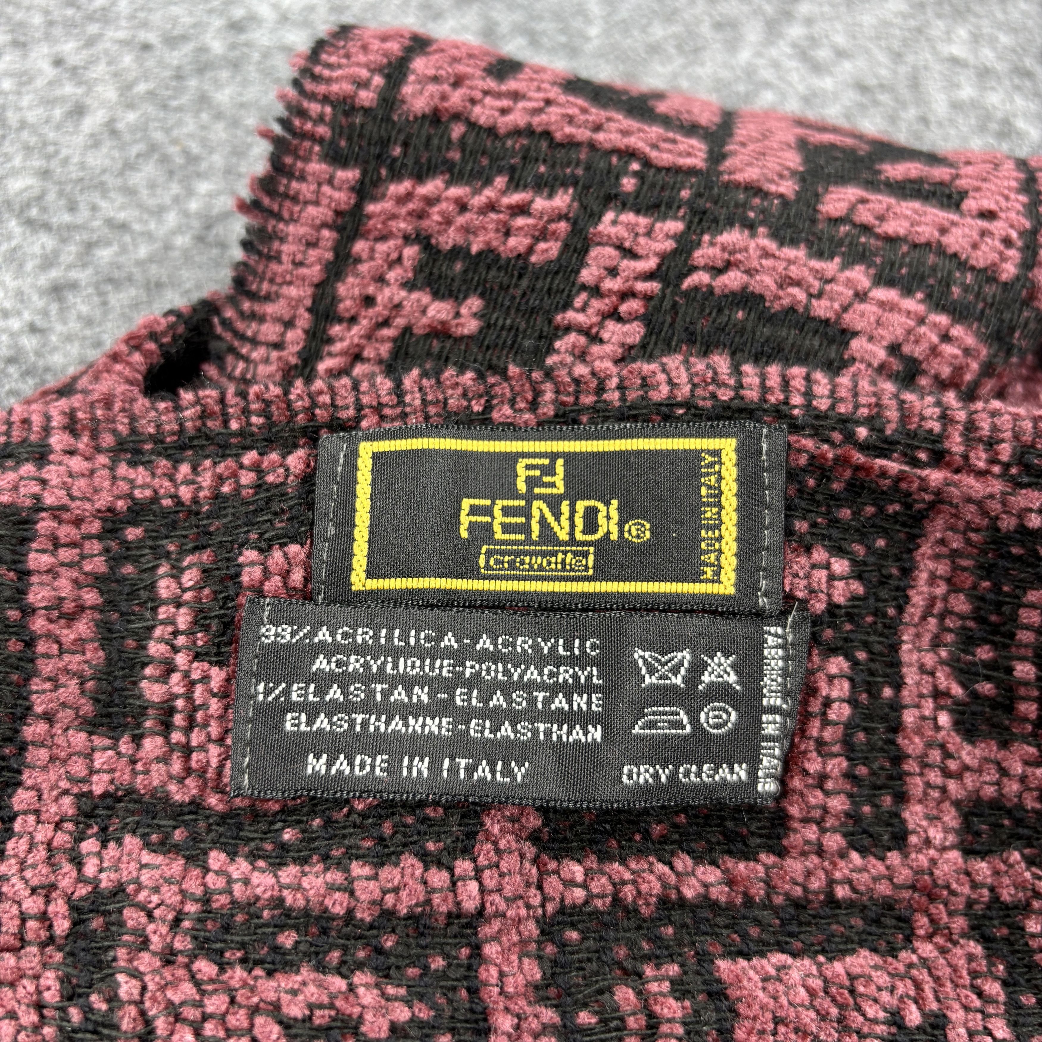 Fendi × Vintage GF10709 Fendi Scarf Neck Wear Muffler Nova Check Size ONE SIZE - 10 Thumbnail