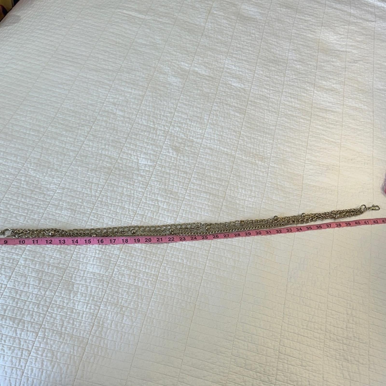 Vintage Y2K vintage Gold Tone Elegant Chain Belt EUC Adjustable Size ONE SIZE - 5 Thumbnail