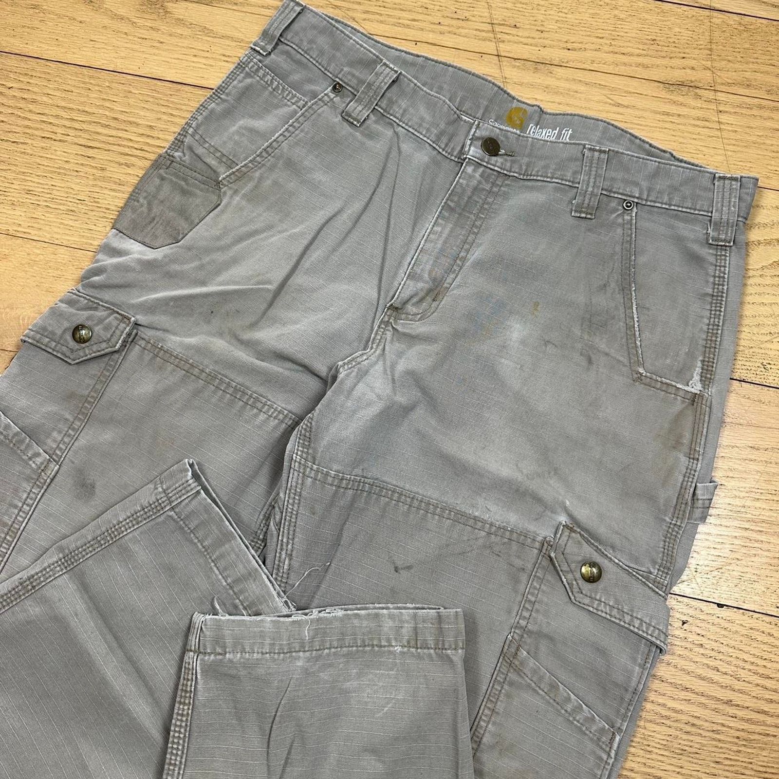 Carhartt × Vintage Vintage Carhartt Canvas Cargo Pants Size US 34 / EU 50 - 3 Thumbnail