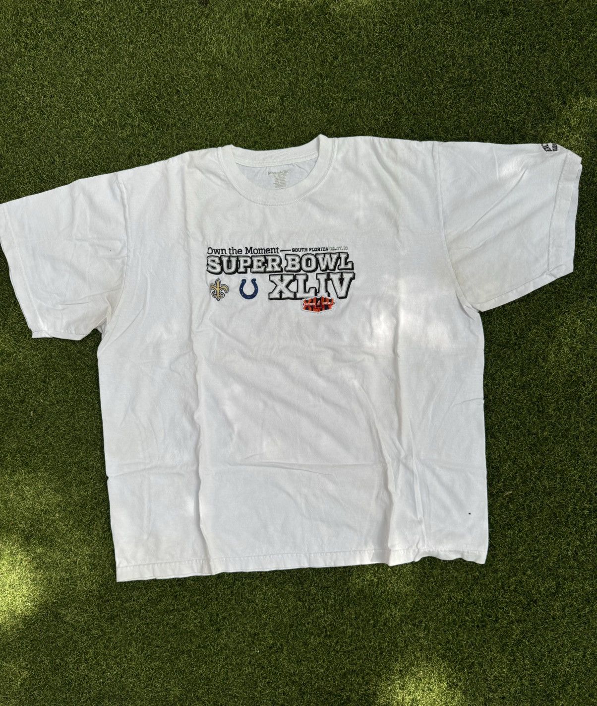 Reebok Embroidered Super Bowl 44 T-Shirt Size US XL / EU 56 / 4 - 1 Thumbnail