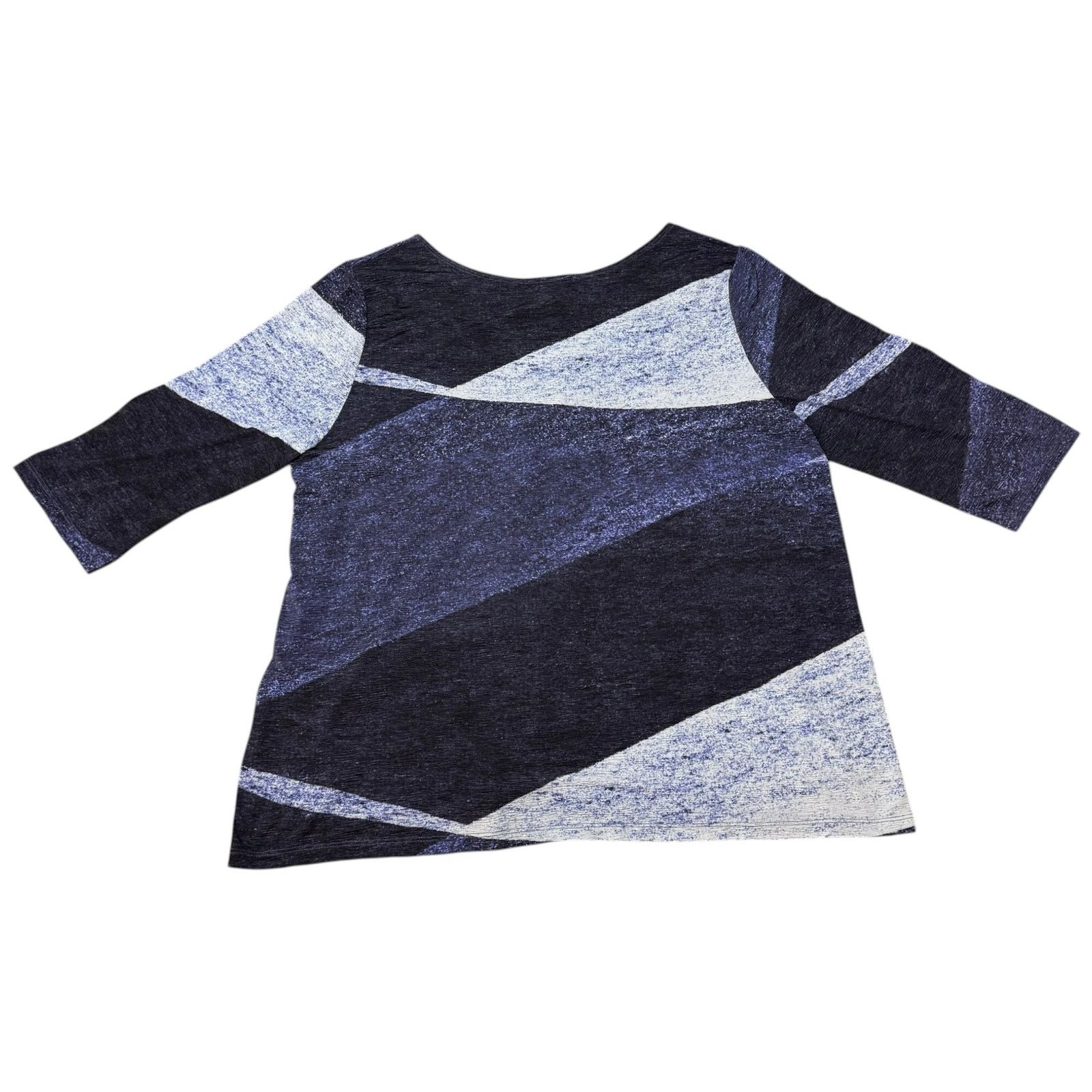 Other Clara Sunwoo Abstract Color Block Flowy Top Blue Purple 2X Size XXL / US 16-18 / IT 52-54 - 5 Thumbnail