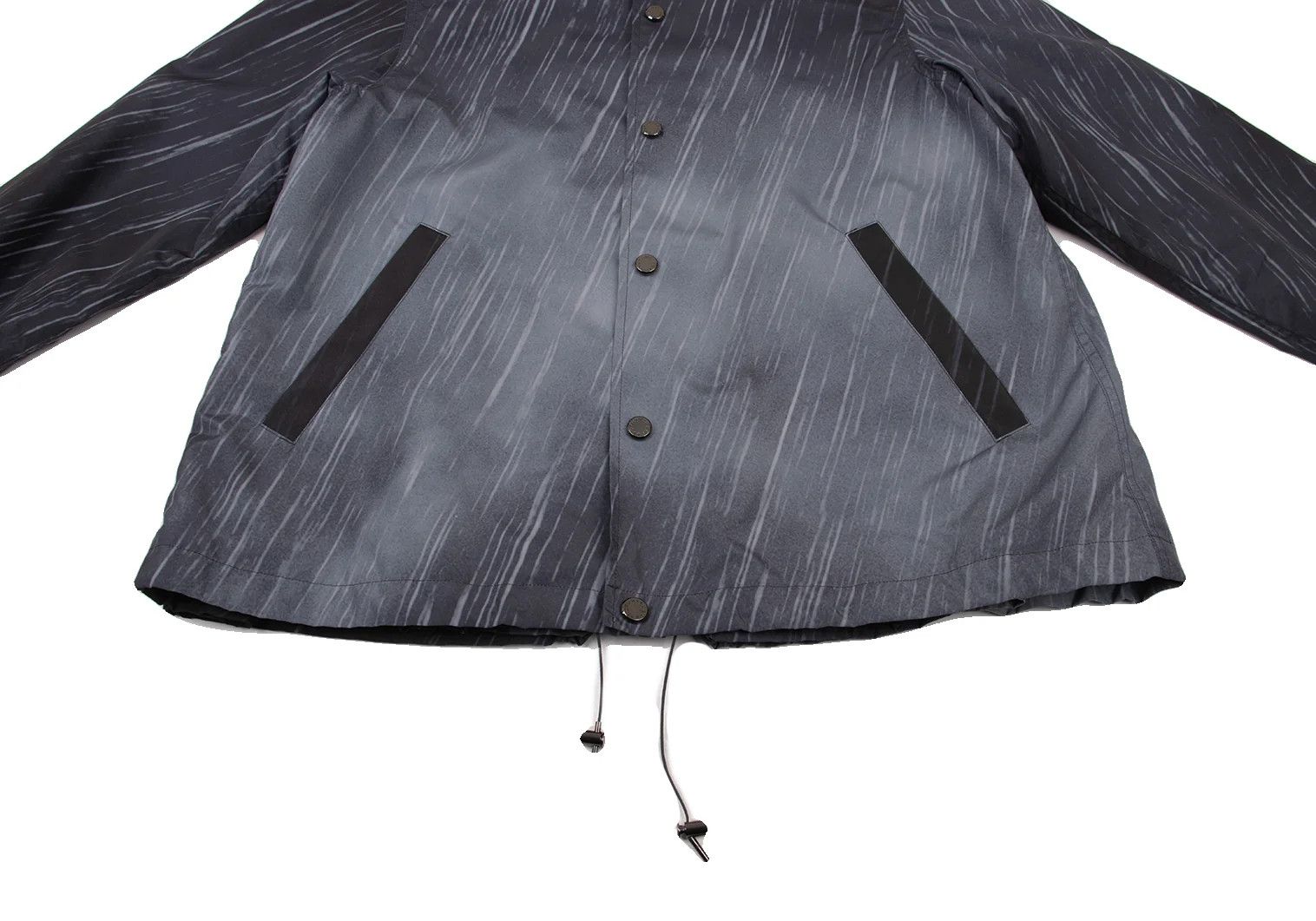 Ganryu All-Over Print Coach Jacket in Charcoal Size US XS / EU 42 / 0 - 7 Thumbnail