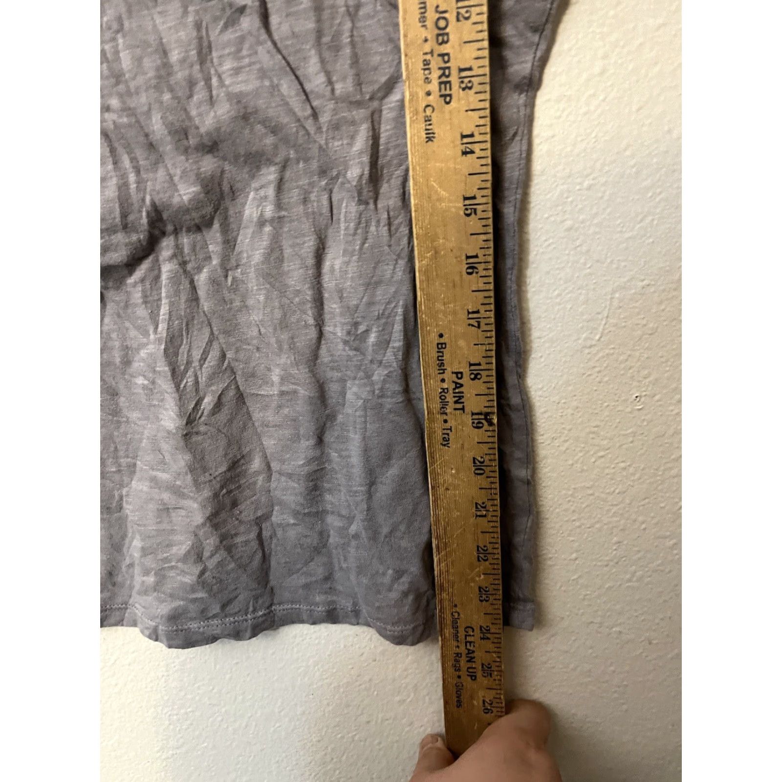 Vintage WOMENS New York & Company T Shirt SIZE Large Solid Gray City Heart L Womens Size L / US 10 / IT 46 - 4 Thumbnail